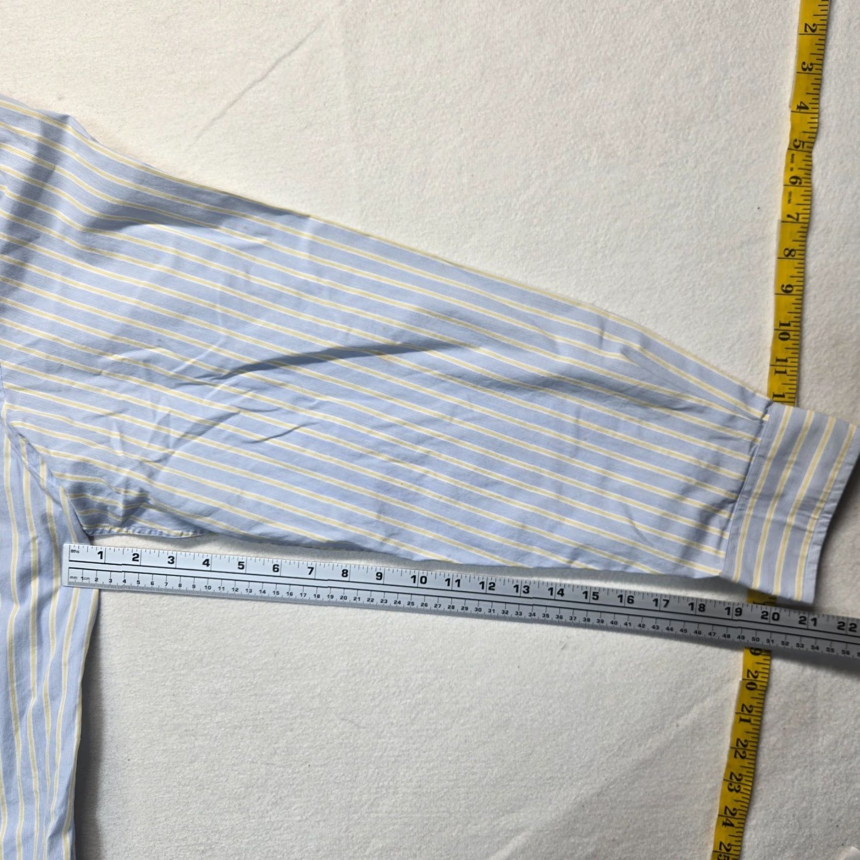 George George Shirt Blue Striped Long Sleeve Button Up 100% Cotton Casual Adult Men 2XL Size US XXL / EU 58 / 5 - 5 Thumbnail