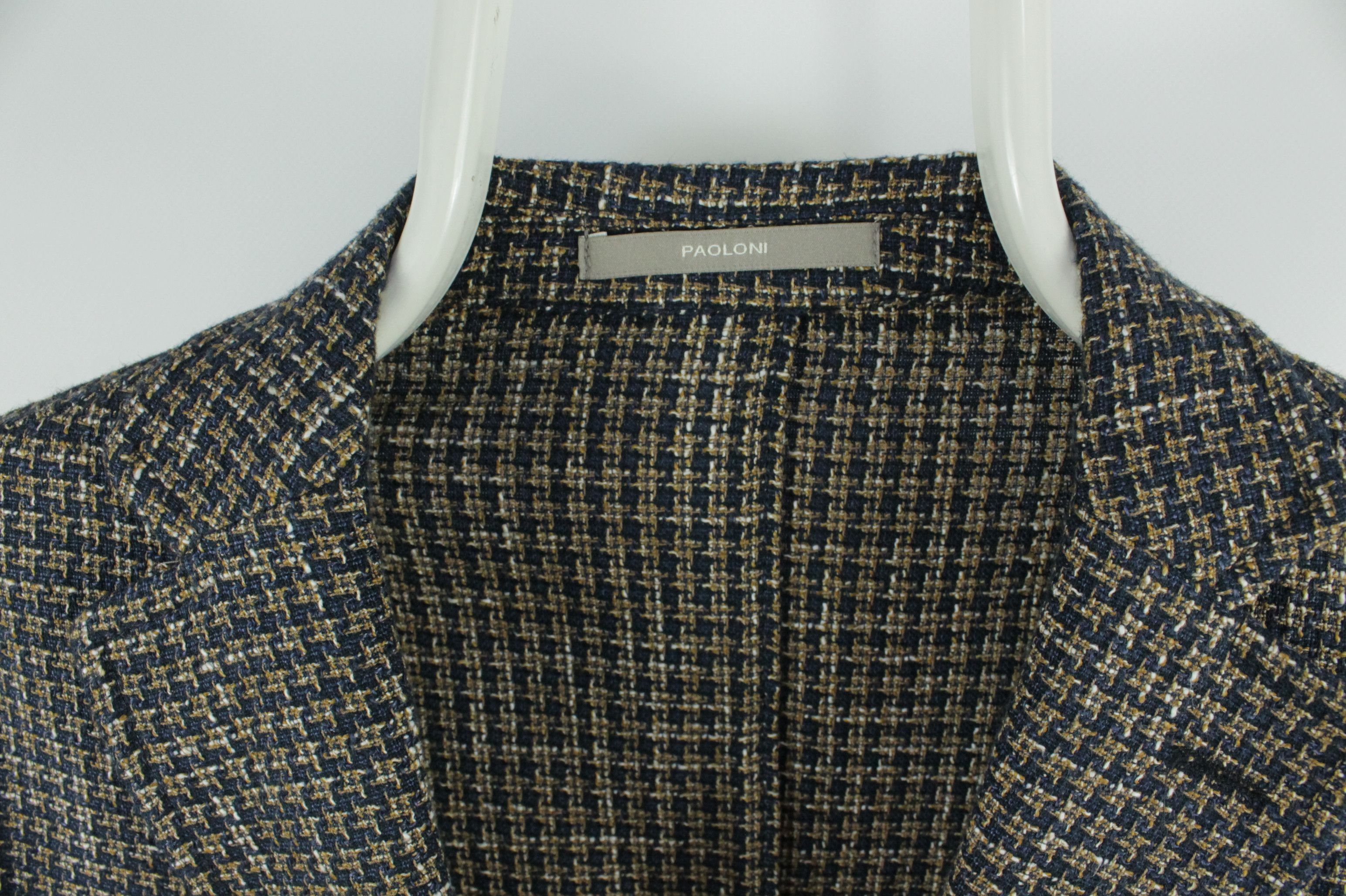 Paoloni Paoloni Knit Cotton Linen Sport Coat Blazer Jacket Men's Size US M / EU 48-50 / 2 - 3 Thumbnail