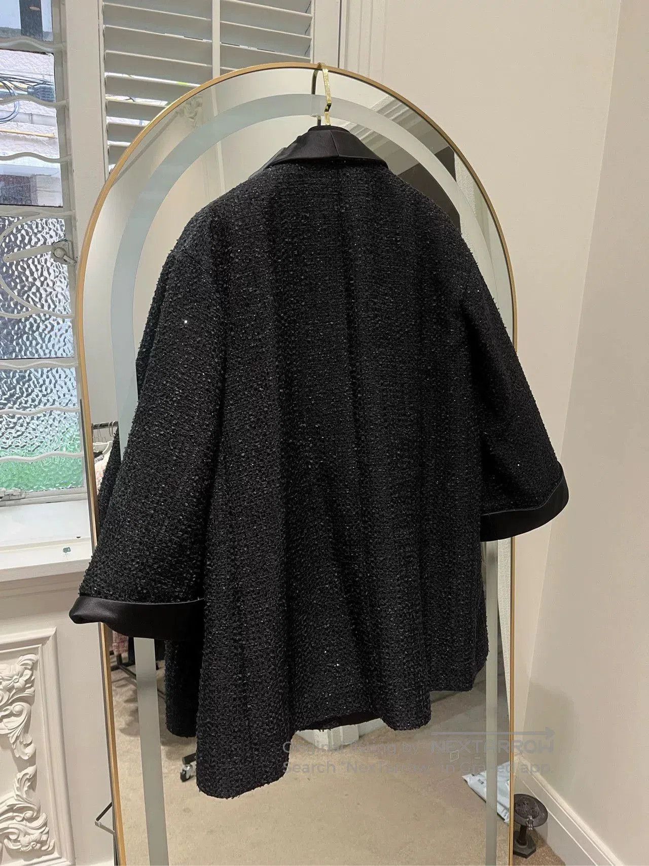 Chanel Chanel 22S Black Sequin Oversized Coat. Size US M / EU 48-50 / 2 - 2 Thumbnail