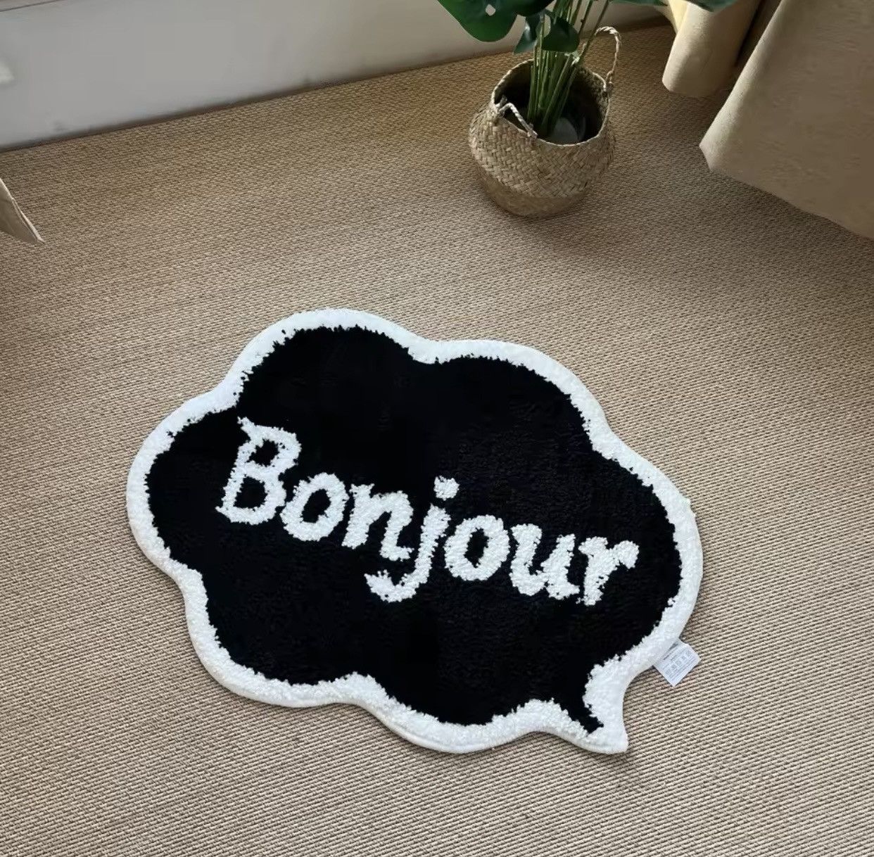 Japanese Brand × Vintage Bonjour Cute Rug 45x60cm Size ONE SIZE - 2 Thumbnail