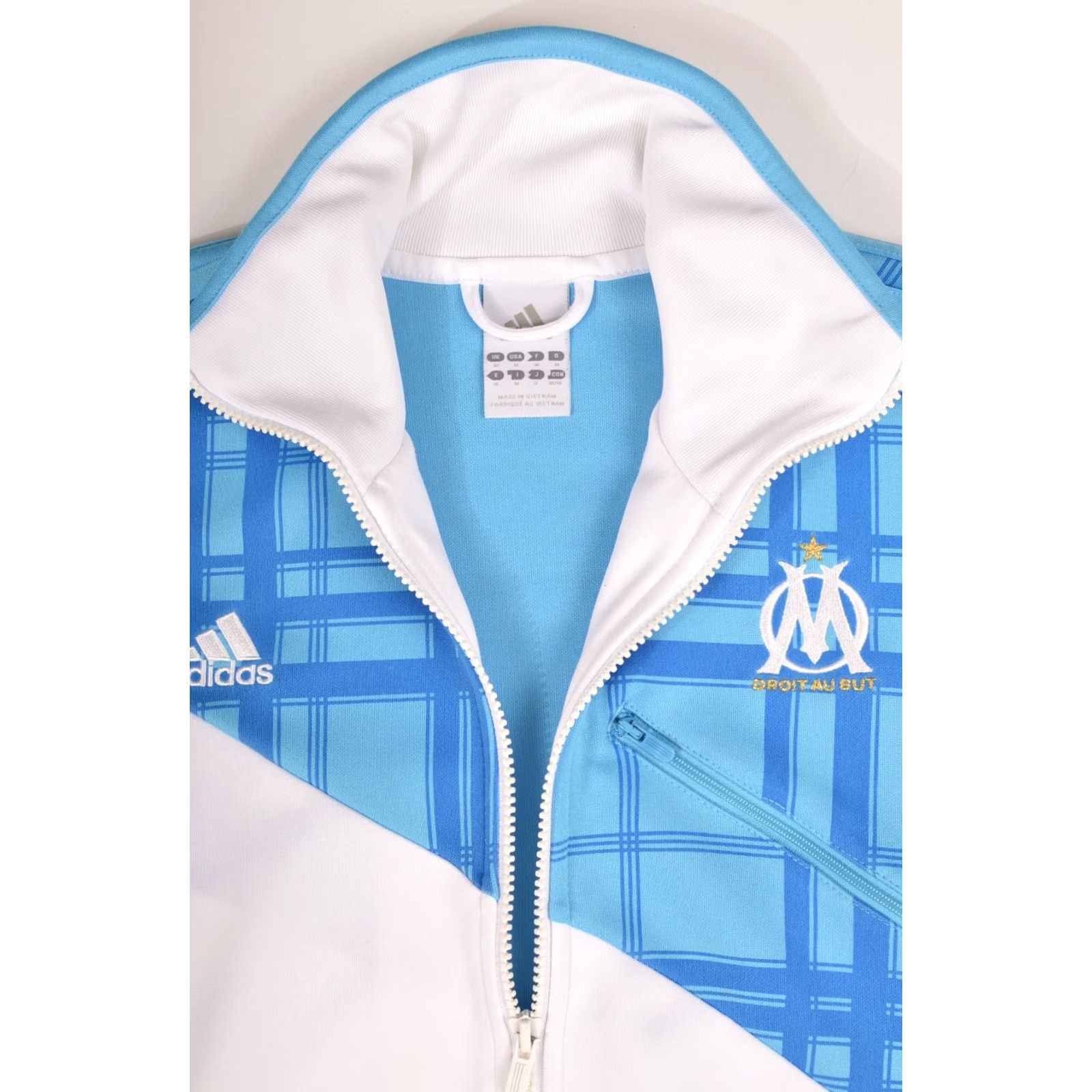 Adidas Adidas Track Jacket Mens M Football Soccer 2010 100% Polyester White P94279 Vintage Olympique de Marseille Style: Track Jacket, Soccer Size US M / EU 48-50 / 2 - 4 Thumbnail