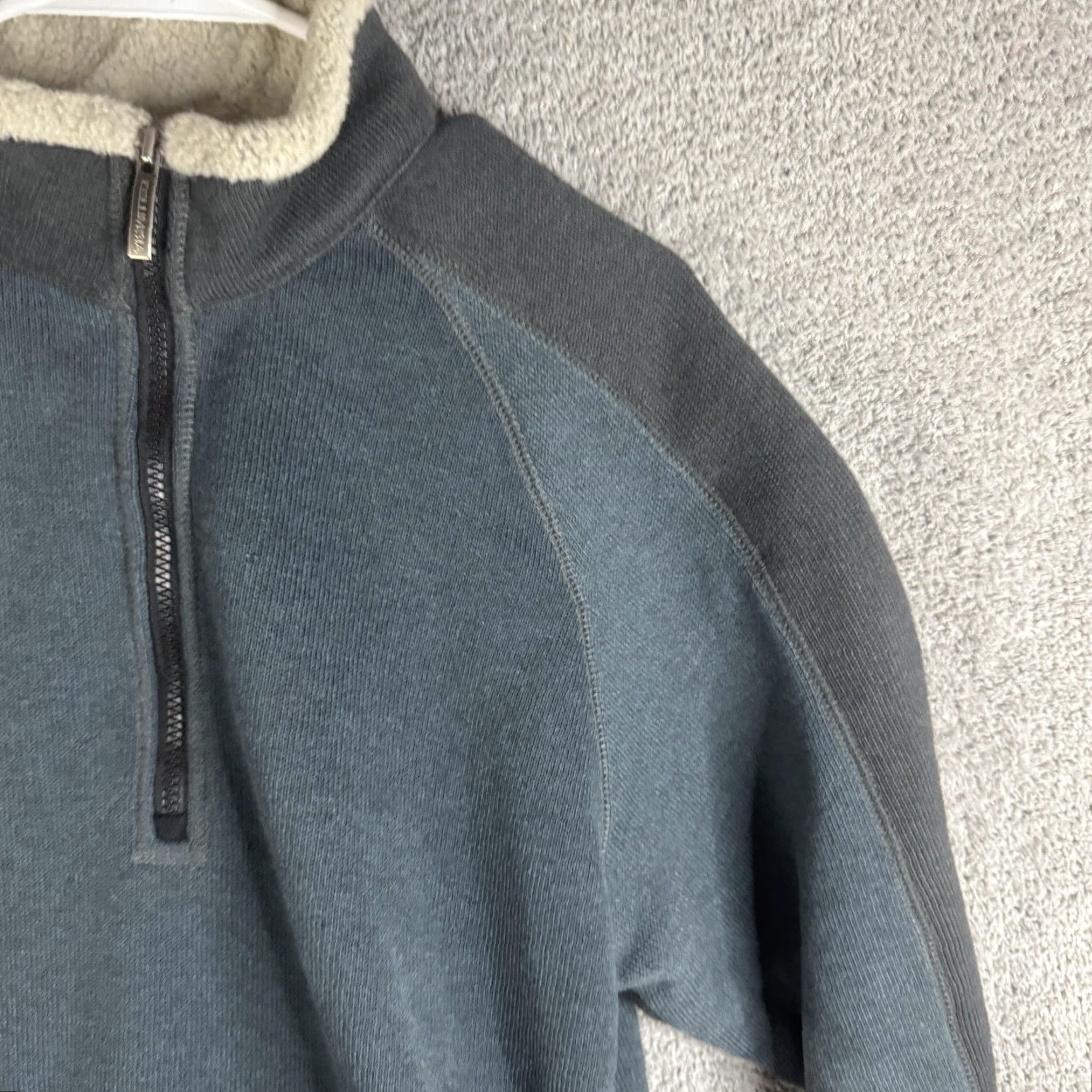 Vintage Columbia Pullover Mens M Gray 1/4 Zip Fleece Mock Neck Sherpa Lined Casual Winter Size US M / EU 48-50 / 2 - 4 Thumbnail