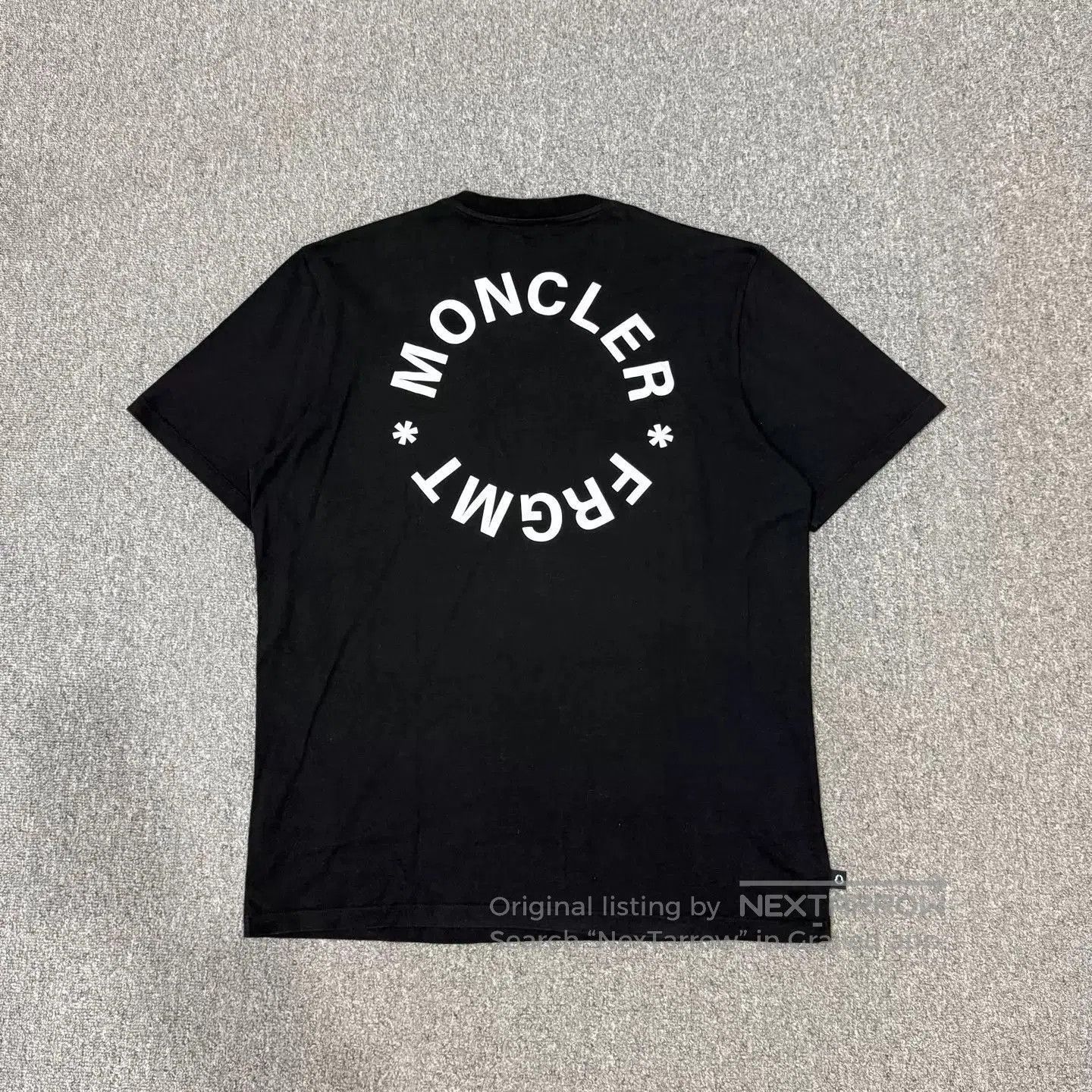 Moncler Black Short Sleeve Graphic T-Shirt. Size US L / EU 52-54 / 3 - 2 Thumbnail
