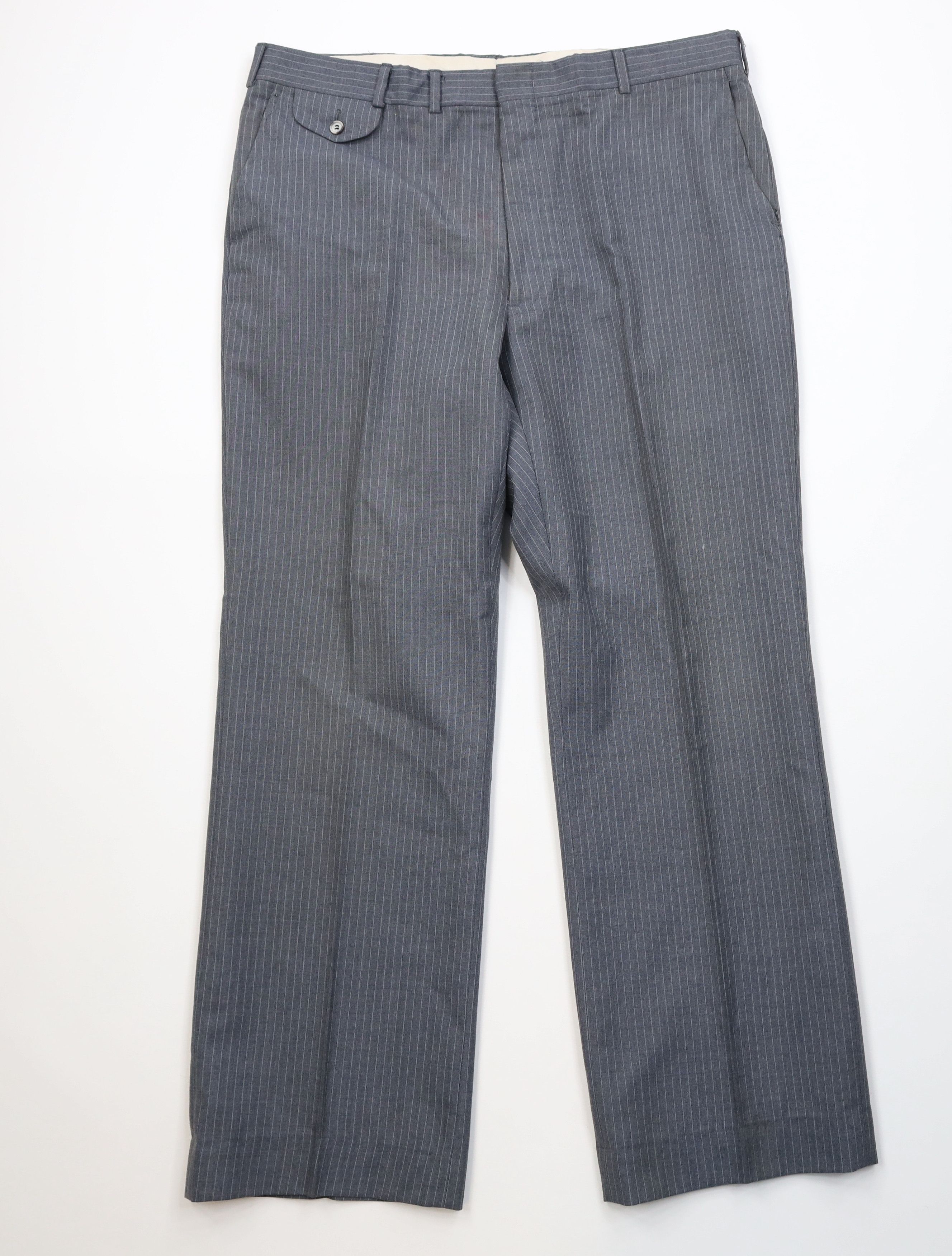 Vintage Vintage 70s Streetwear Pinstriped Bell Bottoms Pants USA Size US 38 / EU 54 - 1 Thumbnail