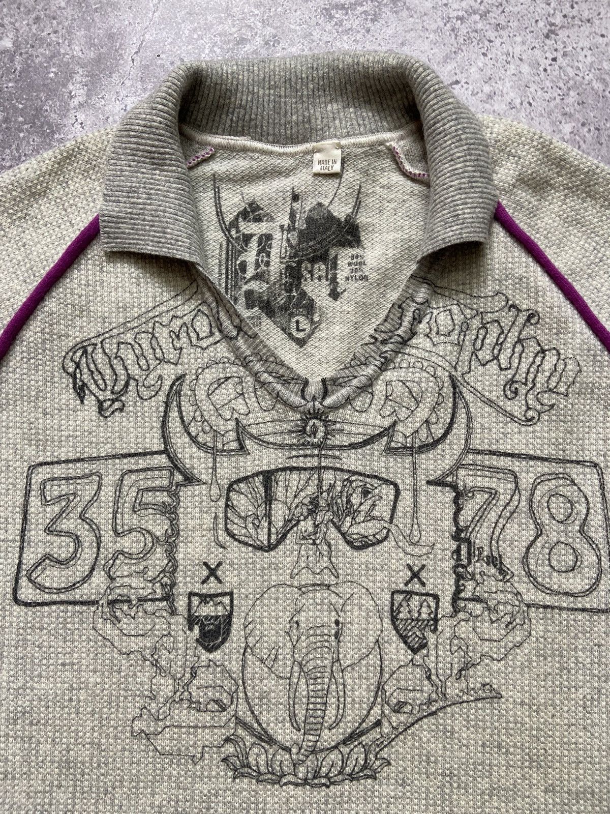 Diesel Vintage Wool Diesel Italy Sweater Avant-garde style Size US L / EU 52-54 / 3 - 2 Thumbnail