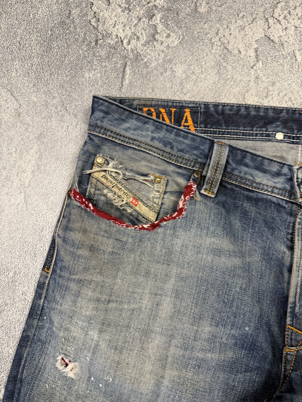 Diesel Opium IfSixWasNine Style Bandana Diesel Denim Jeans Size US 36 / EU 52 - 4 Thumbnail