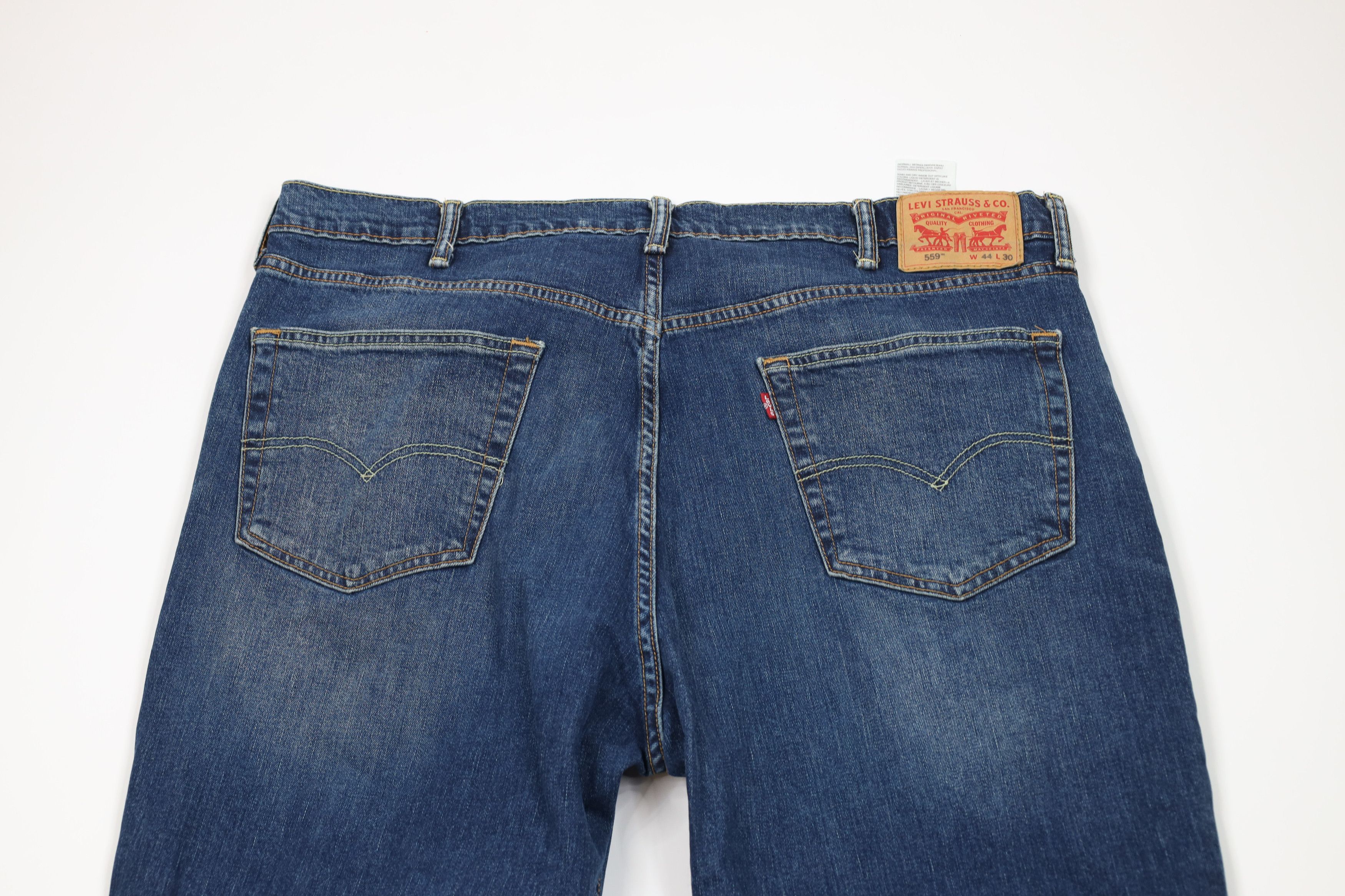 Levi's Vintage Y2K Levis 559 Relaxed Straight Wide Leg Denim Jeans Size US 44 / EU 60 - 13 Thumbnail