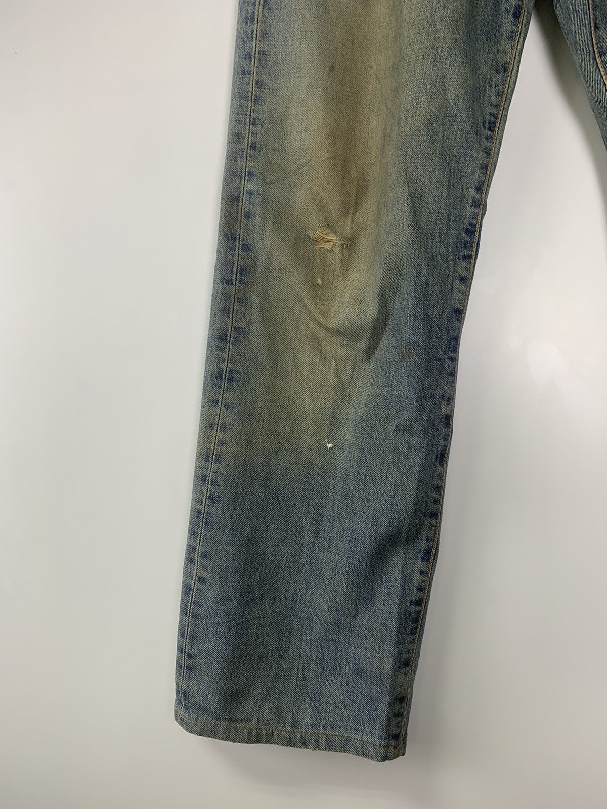 Edwin × Vintage Vintage 90s 505 Edwin distressed denim Size US 30 / EU 46 - 5 Thumbnail