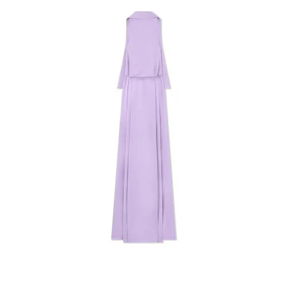 Tom Ford o1loc1c0625 AB3160 Silk Marocain Evening Maxi Dress Purple Size XS / US 0-2 / IT 36-38 - 1 Thumbnail