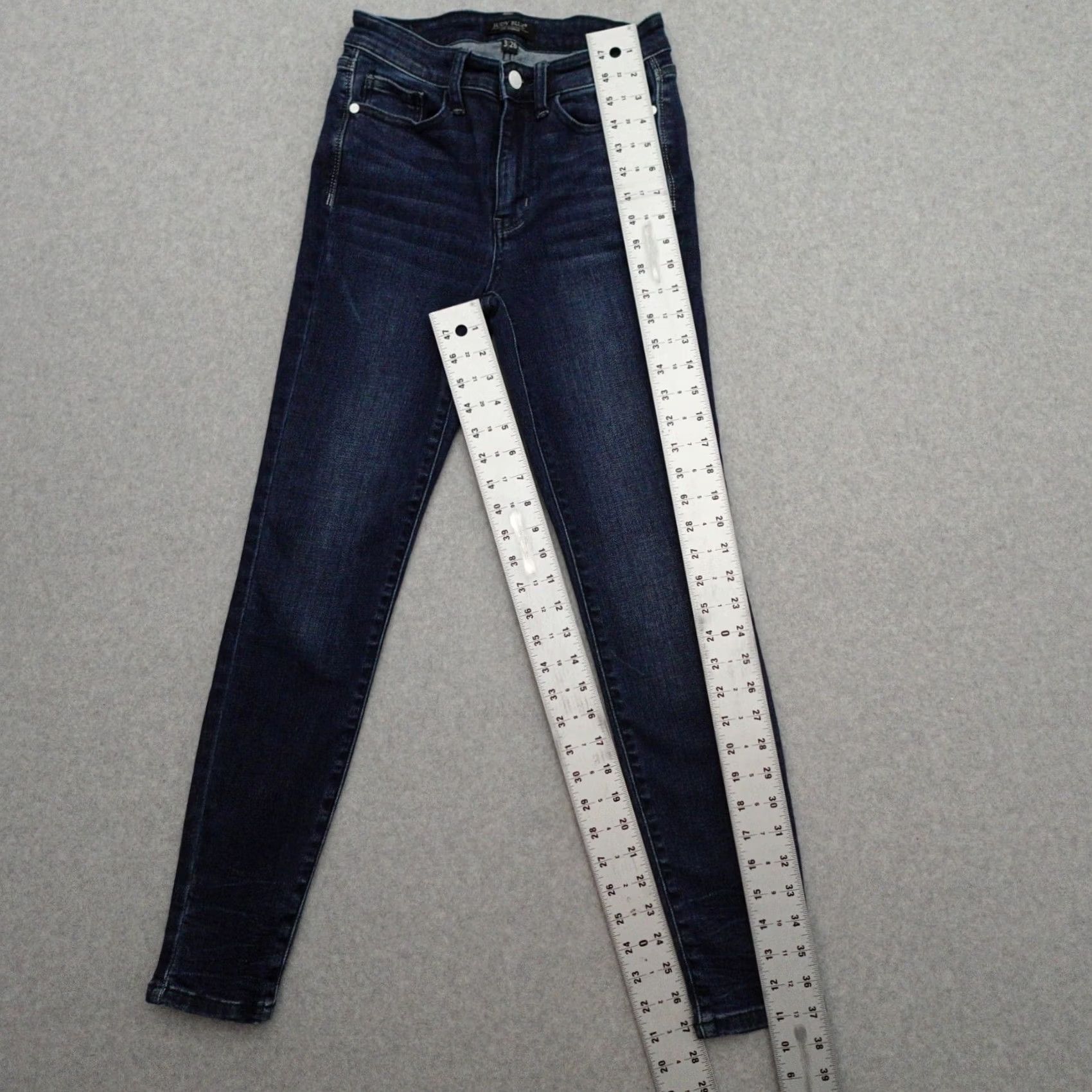 Denime Judy Blue Jeans Womens Blue Denim Skinny Fit Stretch 3/26x27 Size 26" / US 2 / IT 38 - 3 Thumbnail
