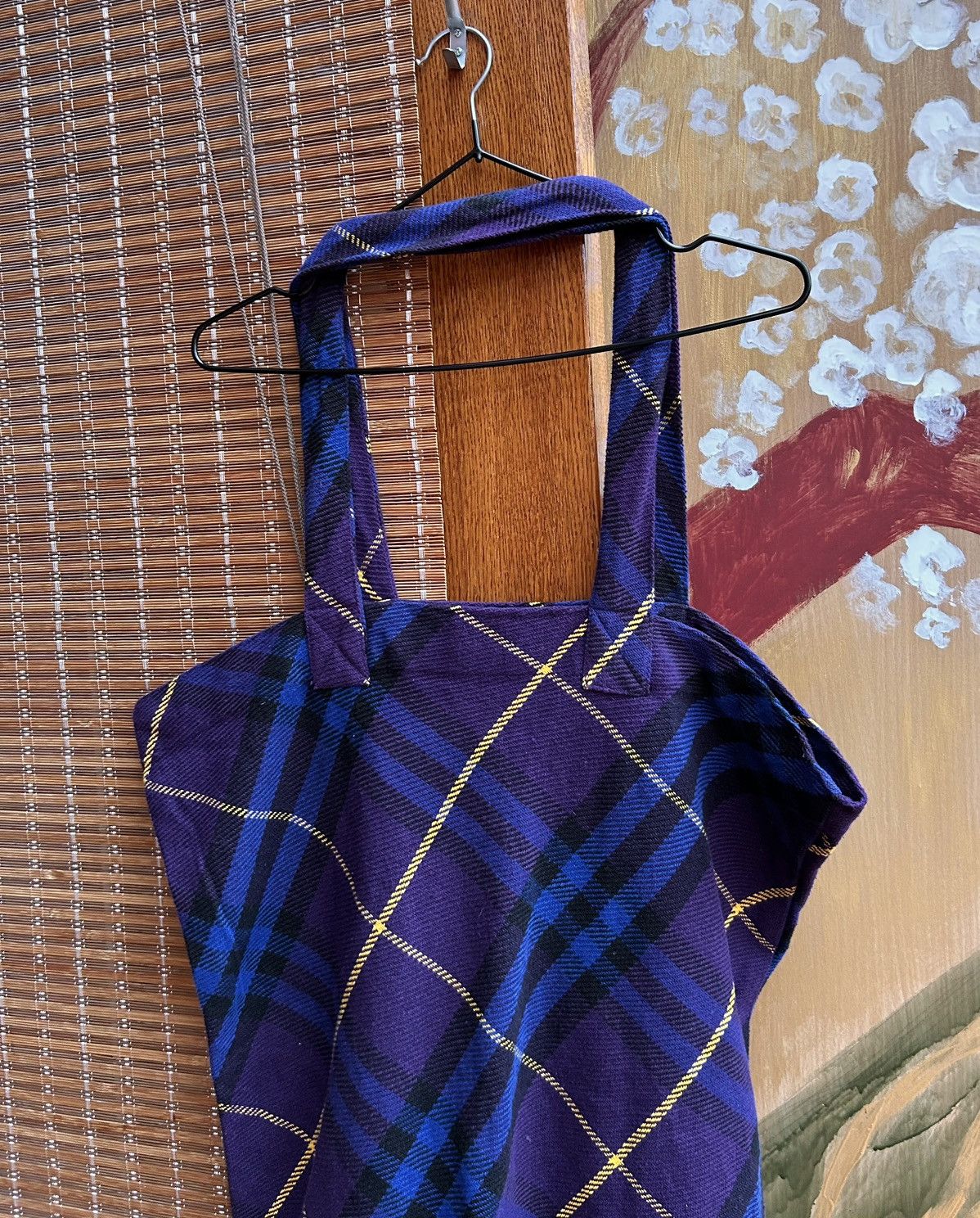 Burberry Burberry London Large Purple Nova Check Fabric Tote Bag Size ONE SIZE - 4 Thumbnail