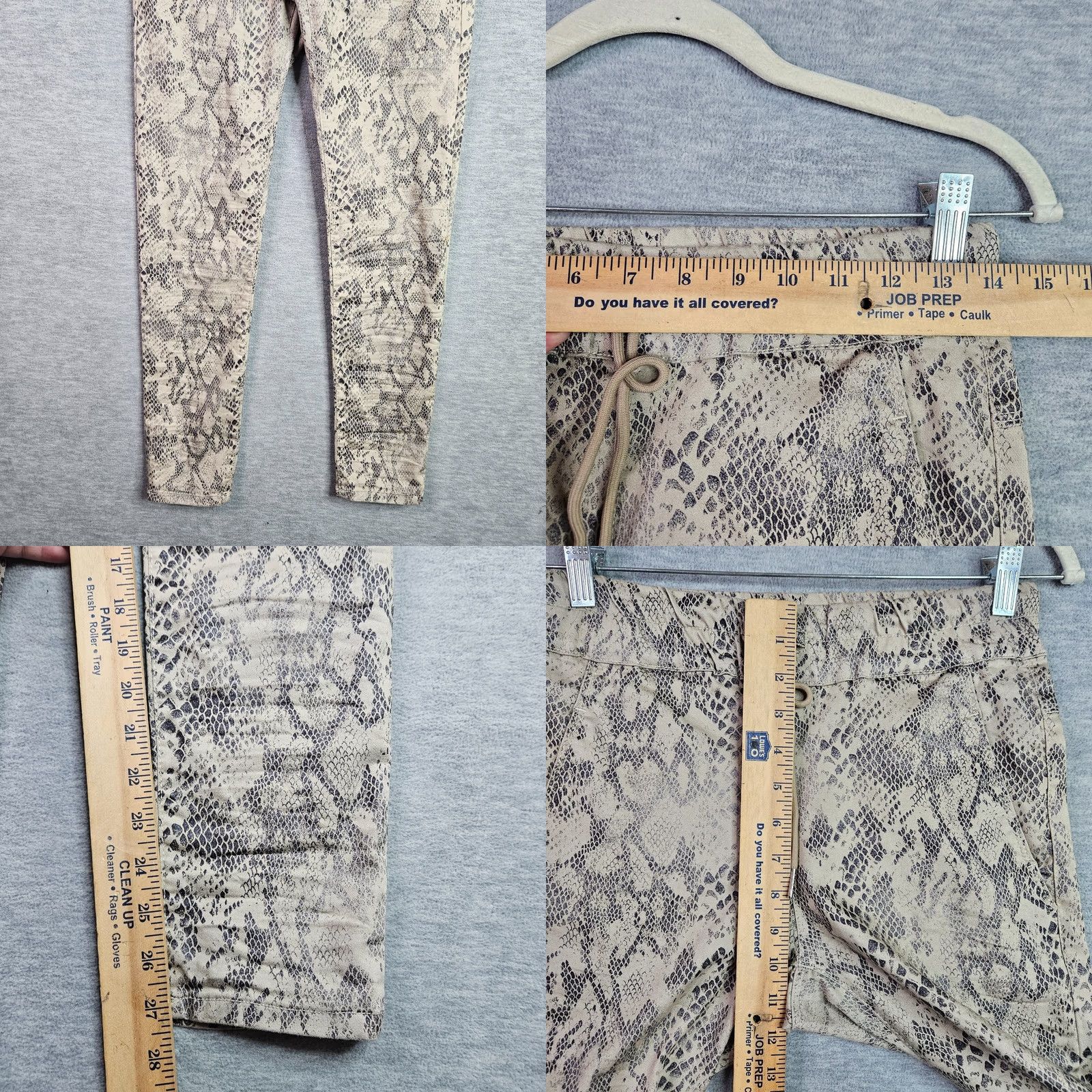 Vintage Bevy Flog Animal Print Pull-on Jogger Women's Size 25 Gray Animals Print Jogger Regular Pants Womens Size 25 Size 42" / US 20 - 8 Thumbnail