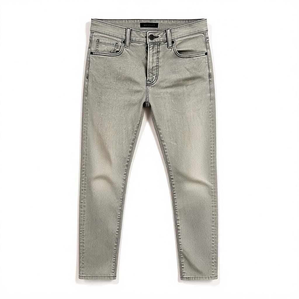 Uniqlo Men's Uniqlo Grey Slim Straight Casual Skater Jeans 33 x 34 Size US 33 - 1 Thumbnail