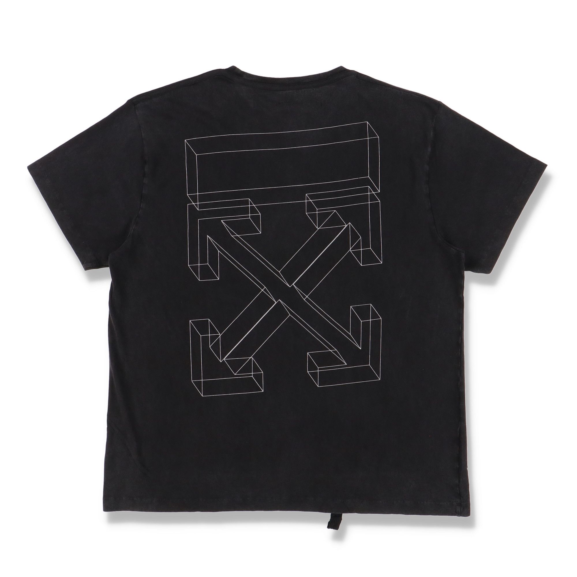 Off-White Washed Black 3D Arrows Oversized T-Shirt Size XXL / US 16-18 / IT 52-54 - 1 Thumbnail