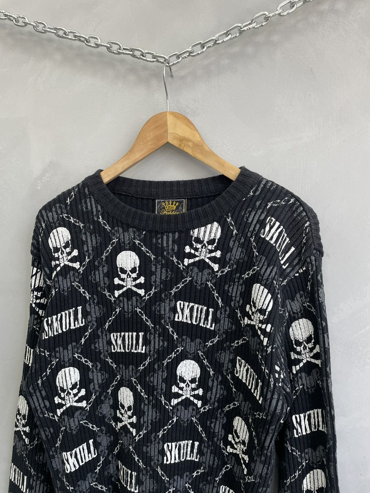 Diesel Vintage Diesel style skull sweater retro Size US M / EU 48-50 / 2 - 2 Thumbnail