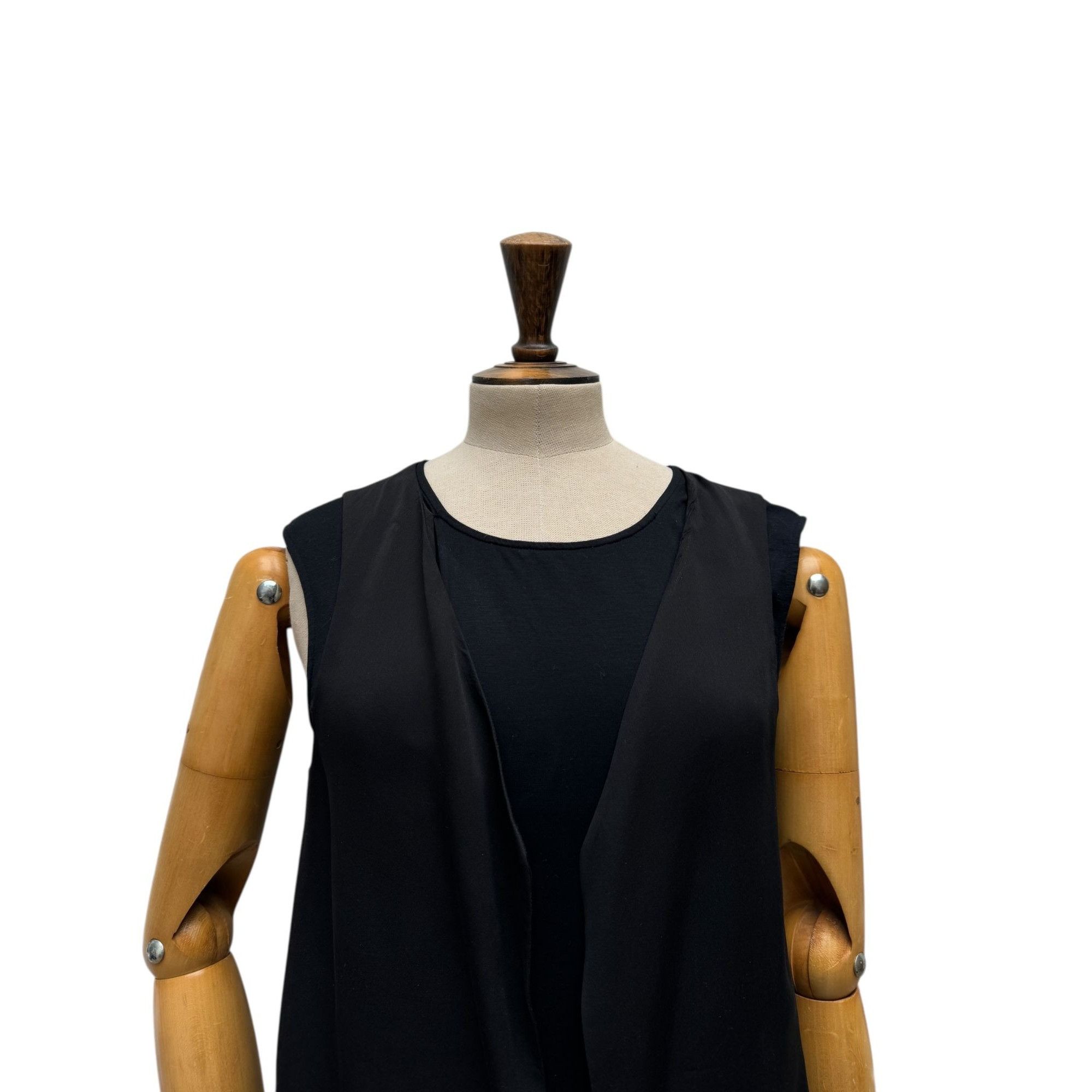 Maison Margiela Spring–Summer 2008 Black Trompe-l’œil T-Shirt Size M / US 6-8 / IT 42-44 - 2 Thumbnail