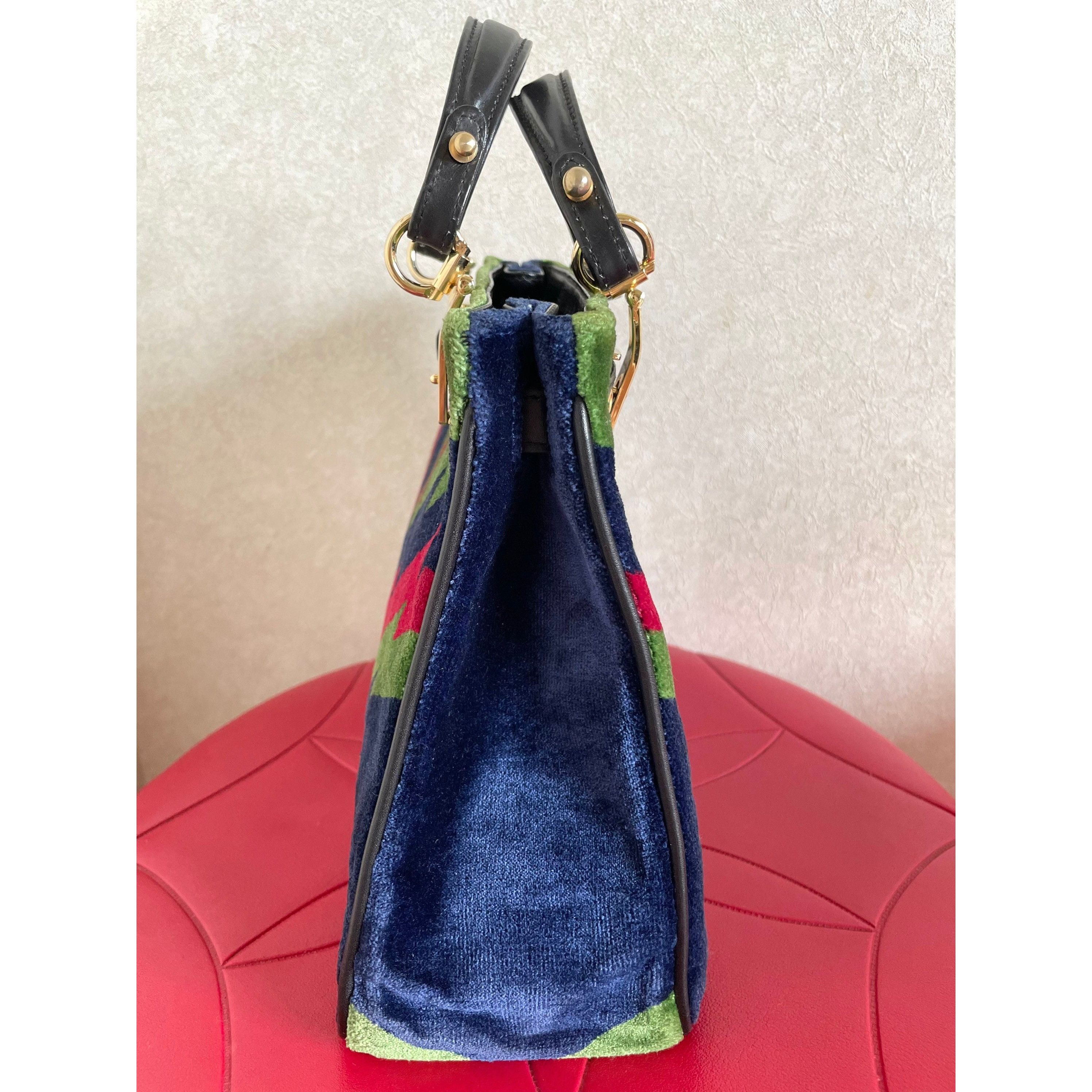 Roberta di Camerino Vintage Roberta di Camerino handbag. navy, green, and red Size ONE SIZE - 5 Thumbnail
