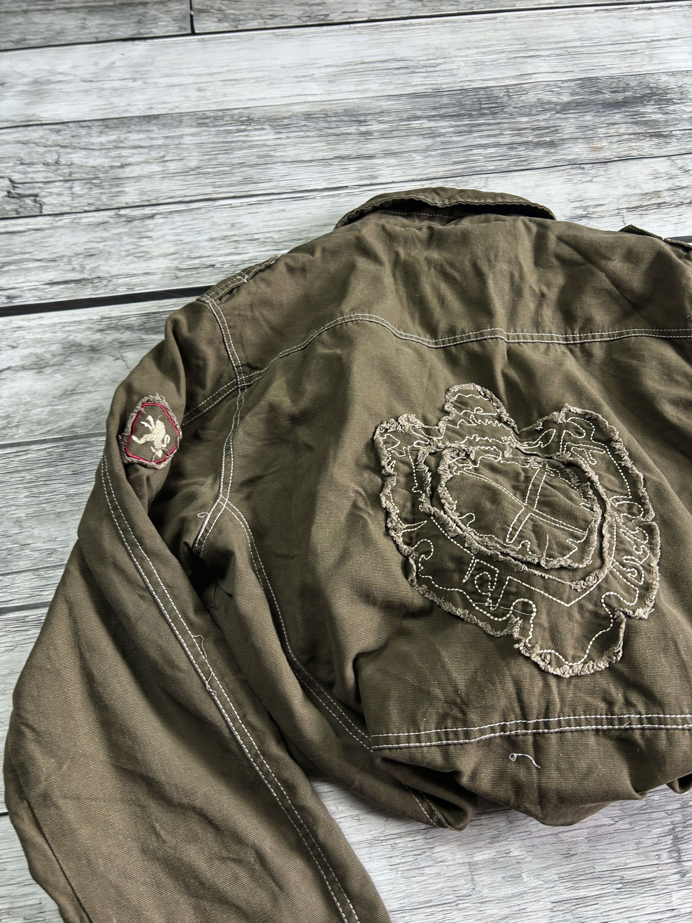 Japanese Brand × Vintage Vintage Rick Owens Balenciaga Style Denim Cargo Jacket 90s Size US XL / EU 56 / 4 - 6 Thumbnail
