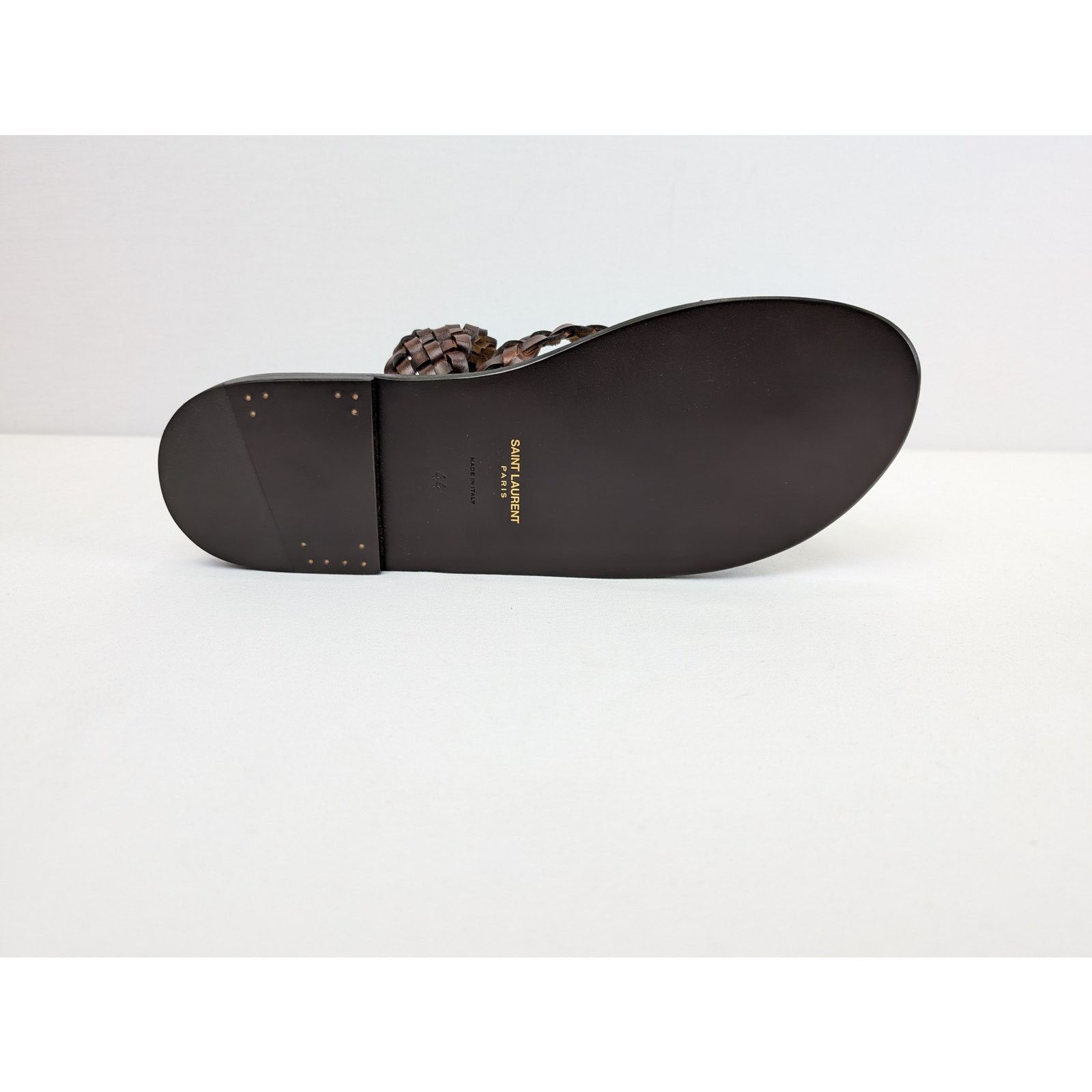 Saint Laurent Paris o1rshd1 Neil 05 Sandal Slipper slide in Dark Brown Size US 11 / EU 44 - 14 Thumbnail