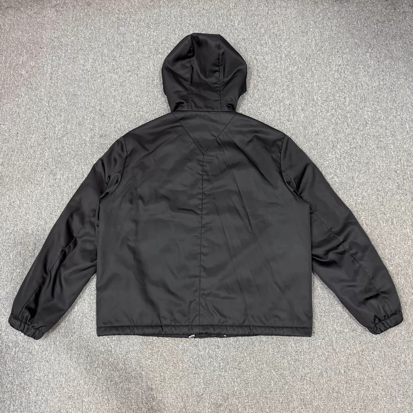 Prada PRADA Black Triangle Logo Hooded Jacket M 99 New Size US M / EU 48-50 / 2 - 2 Thumbnail