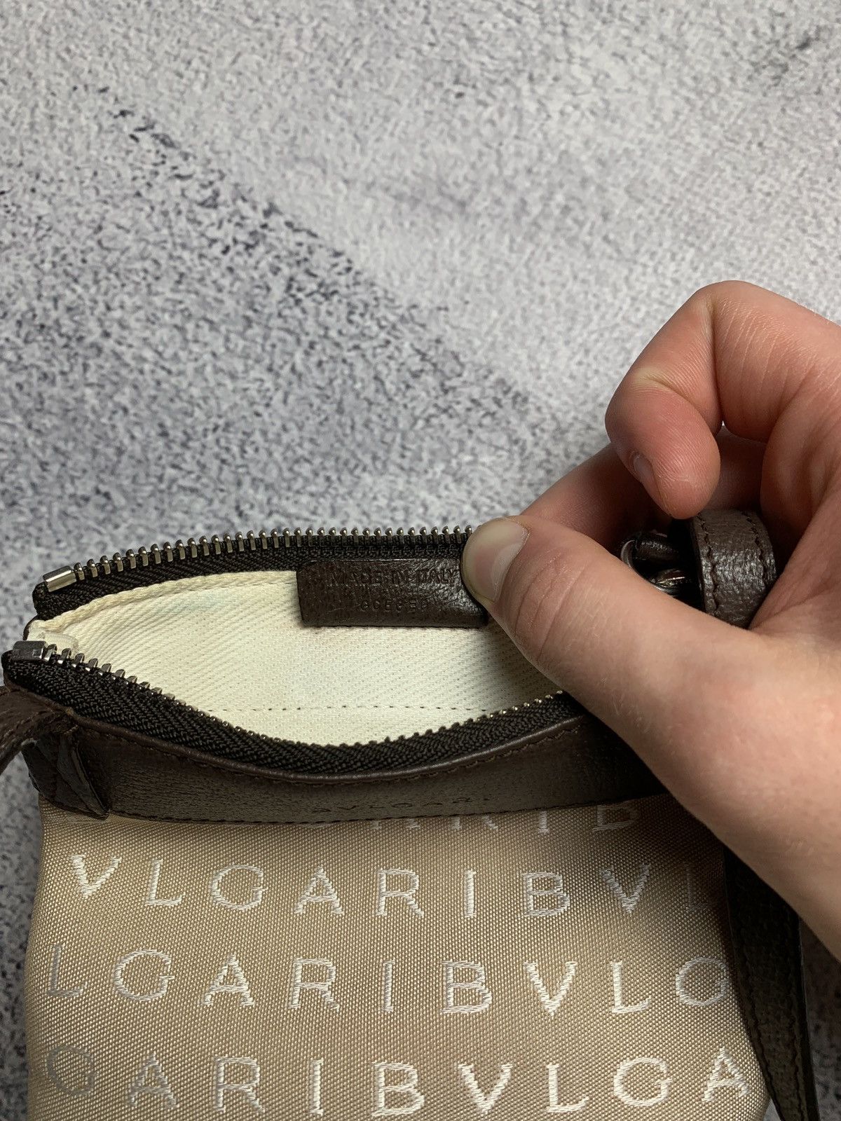Bvlgari bvlgari logomania mini bag beige canvas leather Size ONE SIZE - 13 Thumbnail