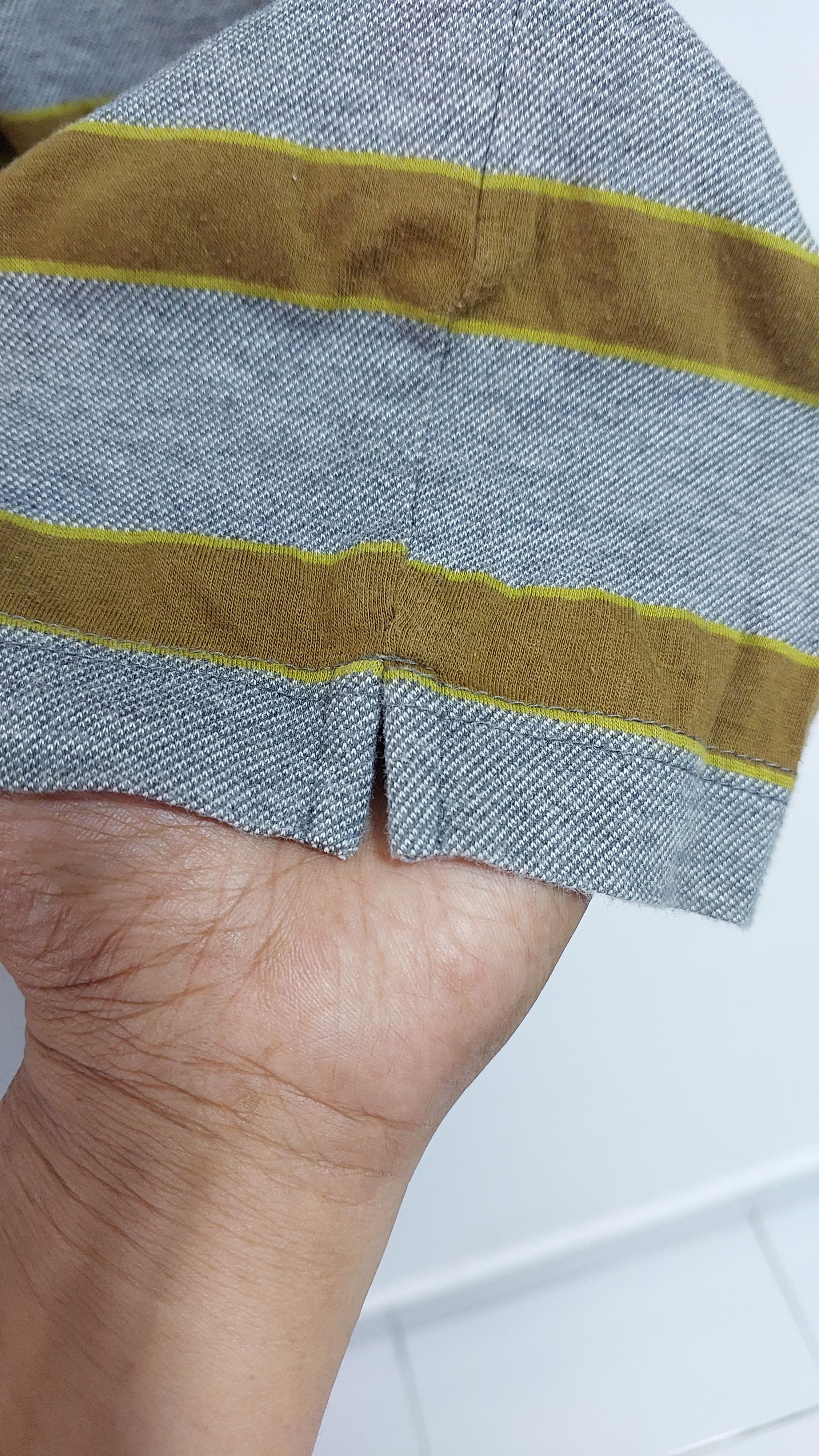 Christian Dior Monsieur VINTAGE CHRISTIAN DIOR MONSIEUR STRIPE HALF ZIPPER TSHIRT Size US L / EU 52-54 / 3 - 5 Thumbnail