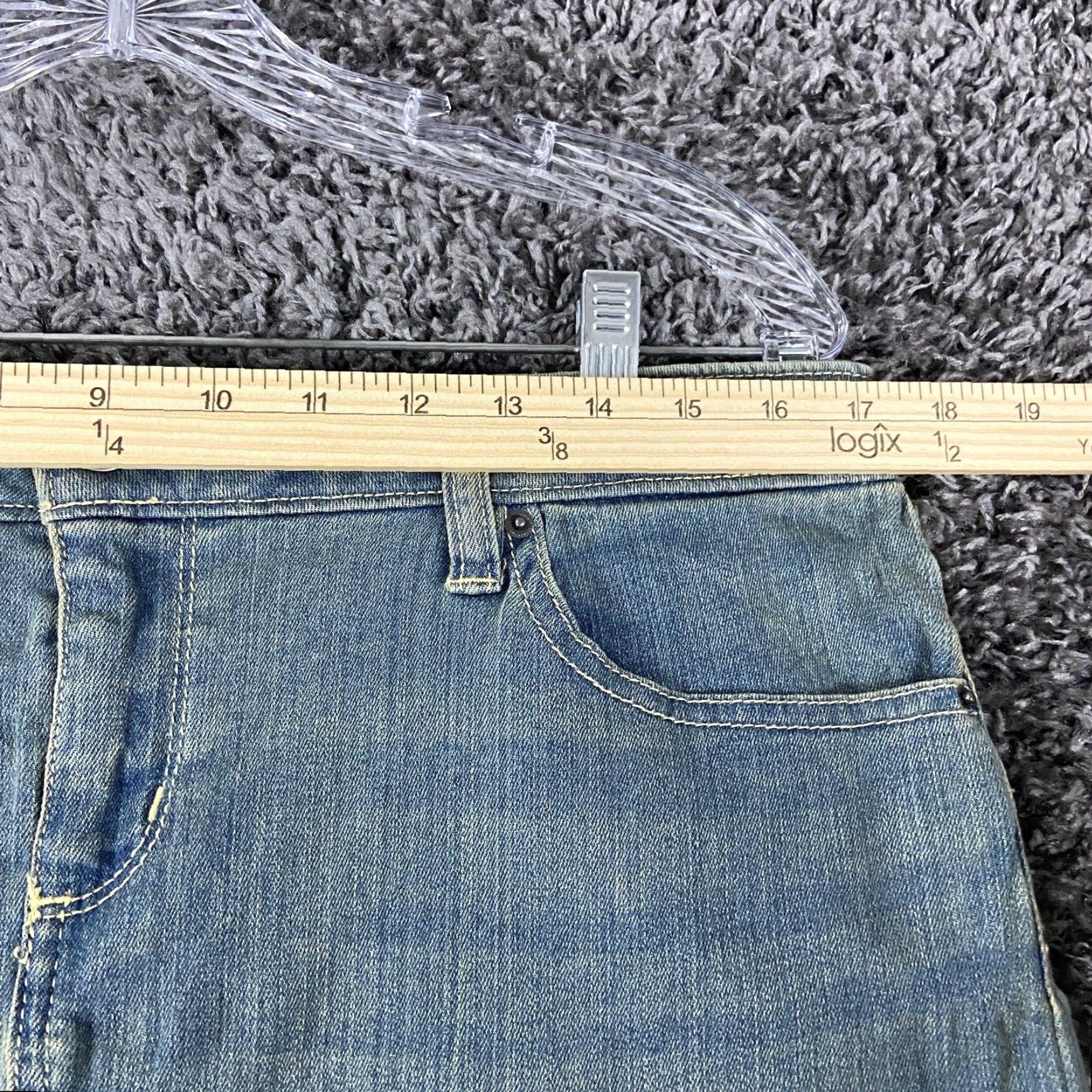 Vintage NEW G.H. Bass & Co. Denim Skirt Women’s 10 Blue Knee Length Straight Pencil Size 32" / US 10 / IT 46 - 5 Thumbnail