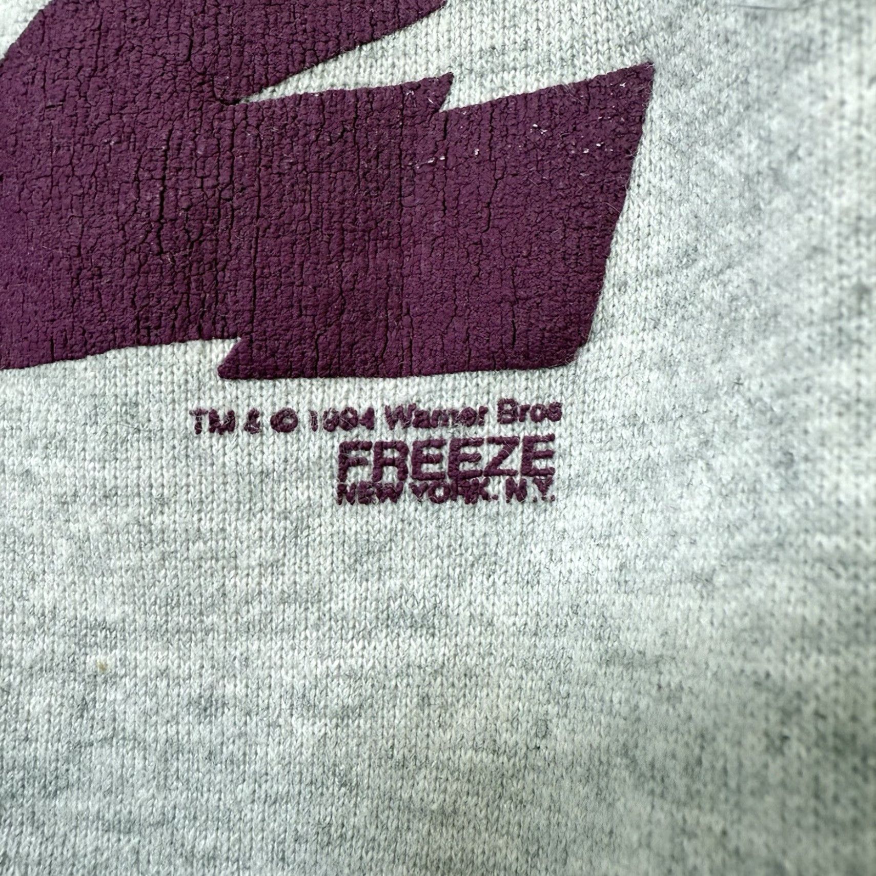 Tultex VINTAGE 90s Taz Football Looney Tunes Sweatshirt Tultex XL Gray Mens Size XL / US 12-14 / IT 48-50 - 7 Thumbnail