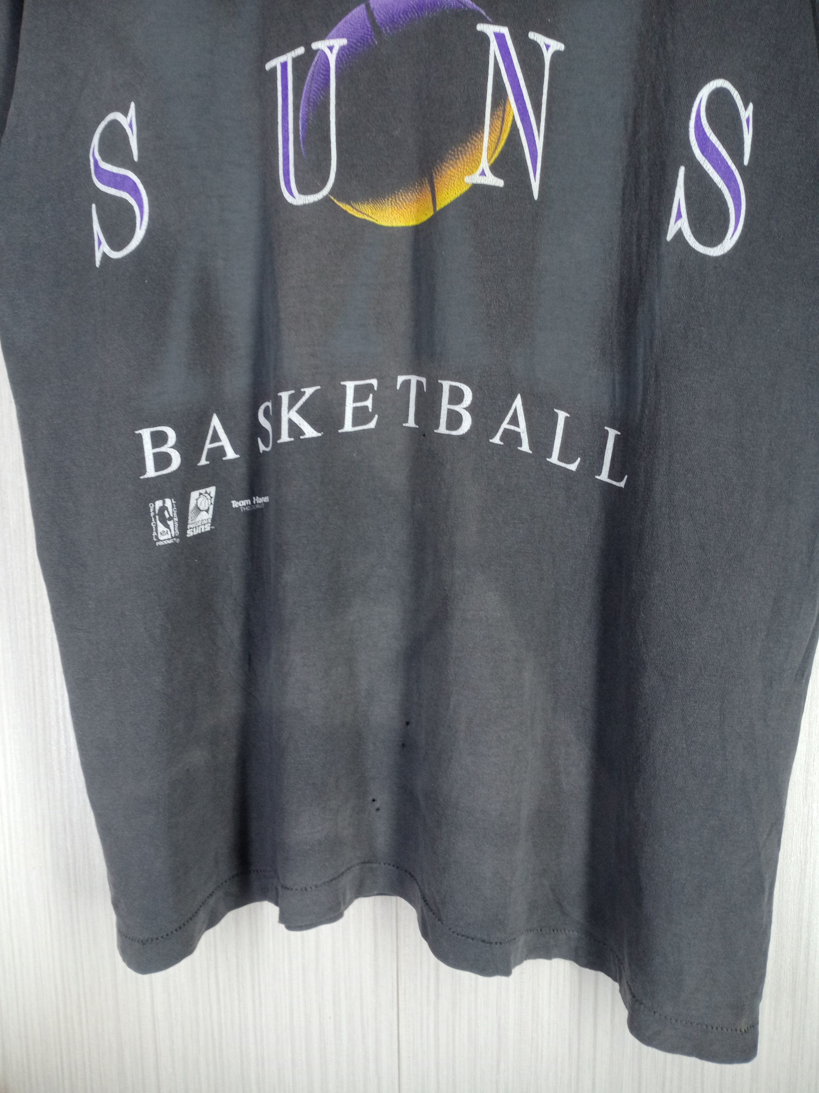 NBA × Vintage Rare Vintage 90s Pheonix Suns Basketball NBA Tshirt Size US XL / EU 56 / 4 - 3 Thumbnail