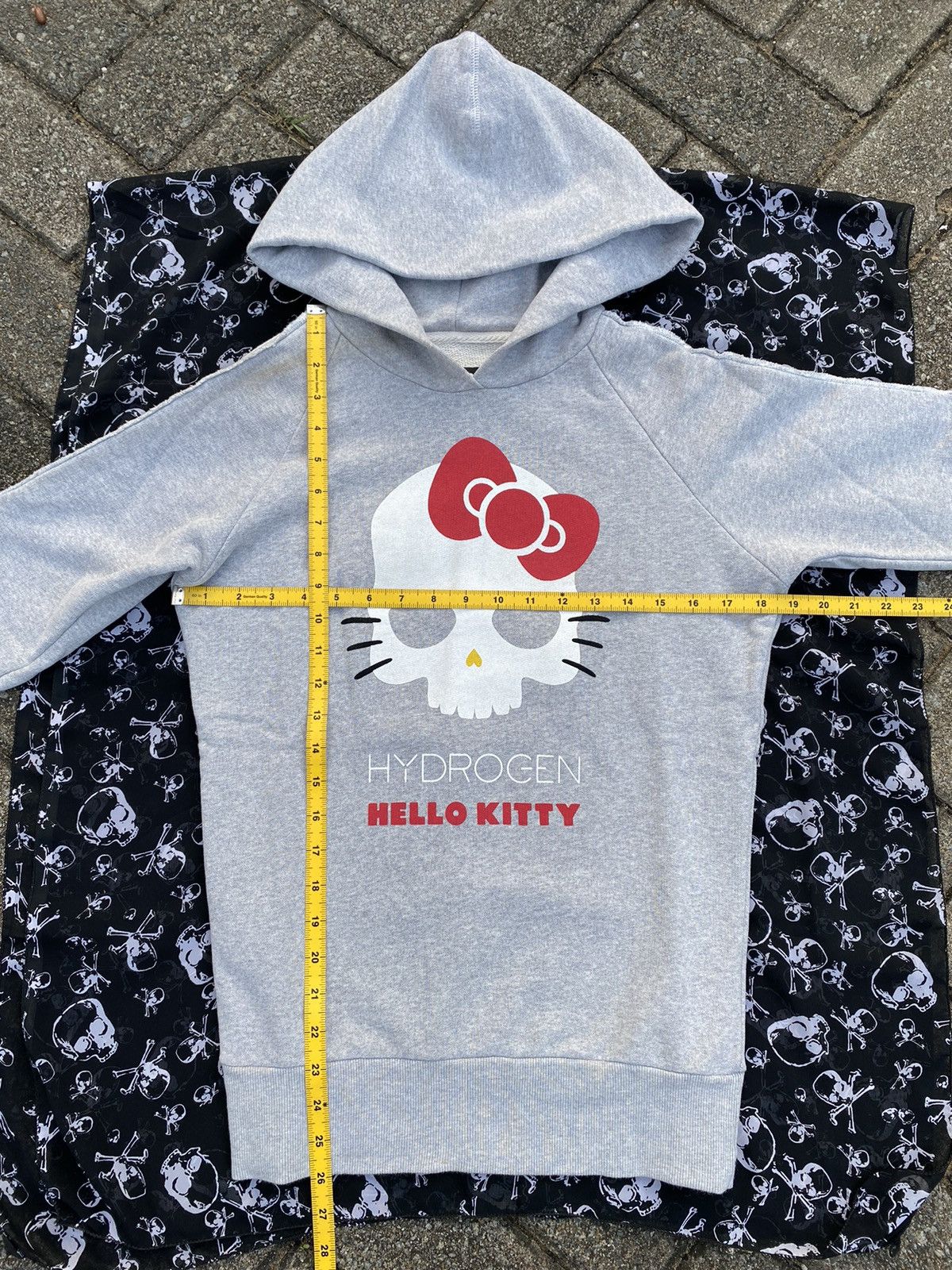 HYDROGEN HydrogenXSanrio Hello Kitty MadeInRomania Distressed Hoodie Size S / US 4 / IT 40 - 21 Thumbnail