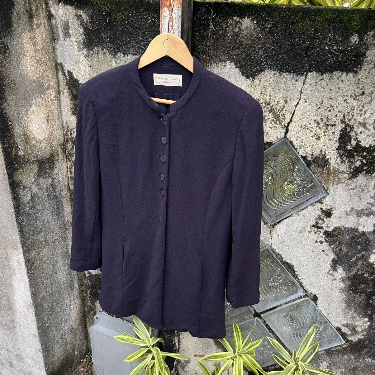 Japanese Brand “CHRISTIAN AUJARD” HALF BUTTON BLAZER Size S / US 4 / IT 40 - 2 Thumbnail