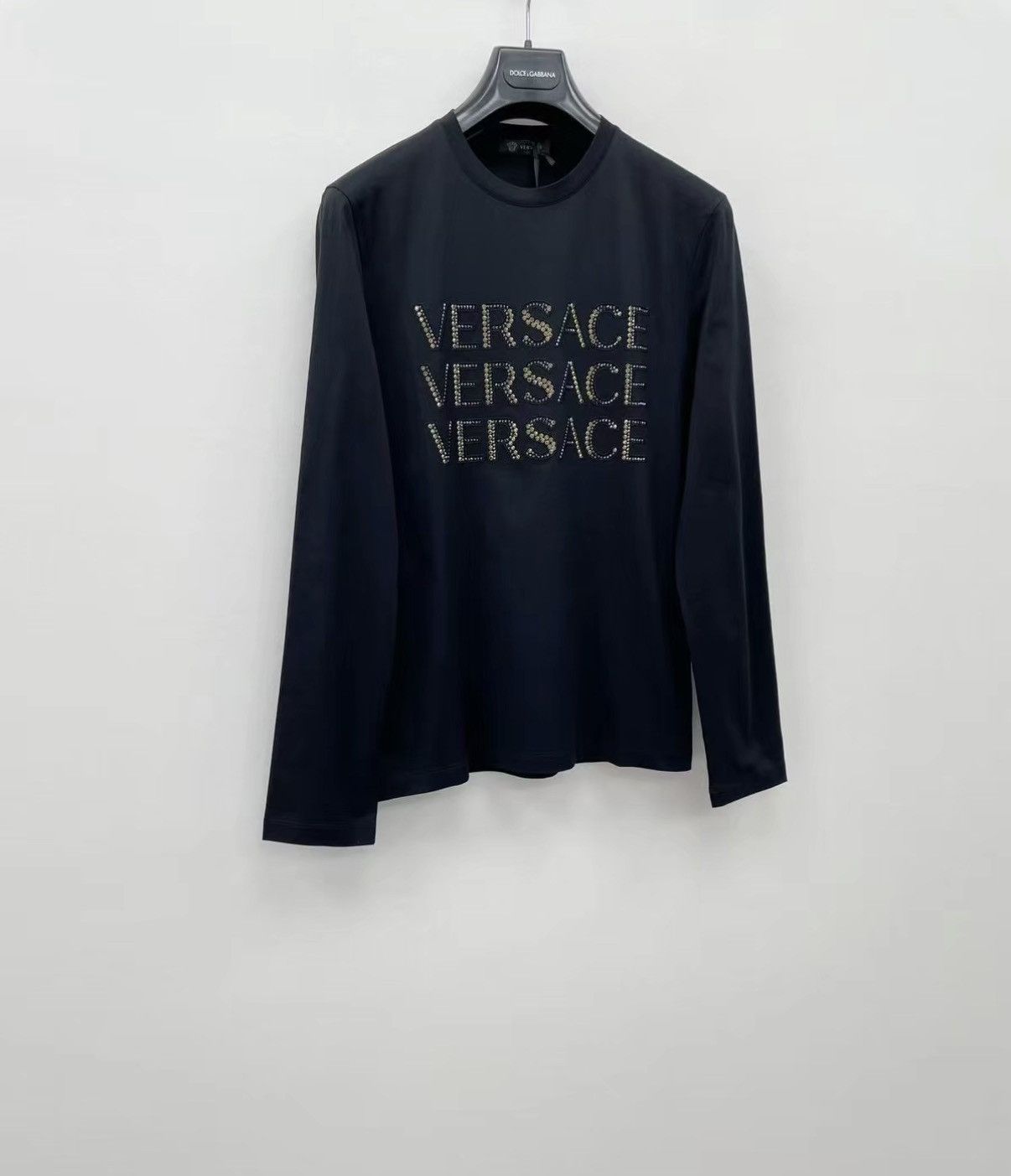 Versace VERSACE Rhinestone Long Sleeve T-shirt J30 Size US XS / EU 42 / 0 - 2 Thumbnail