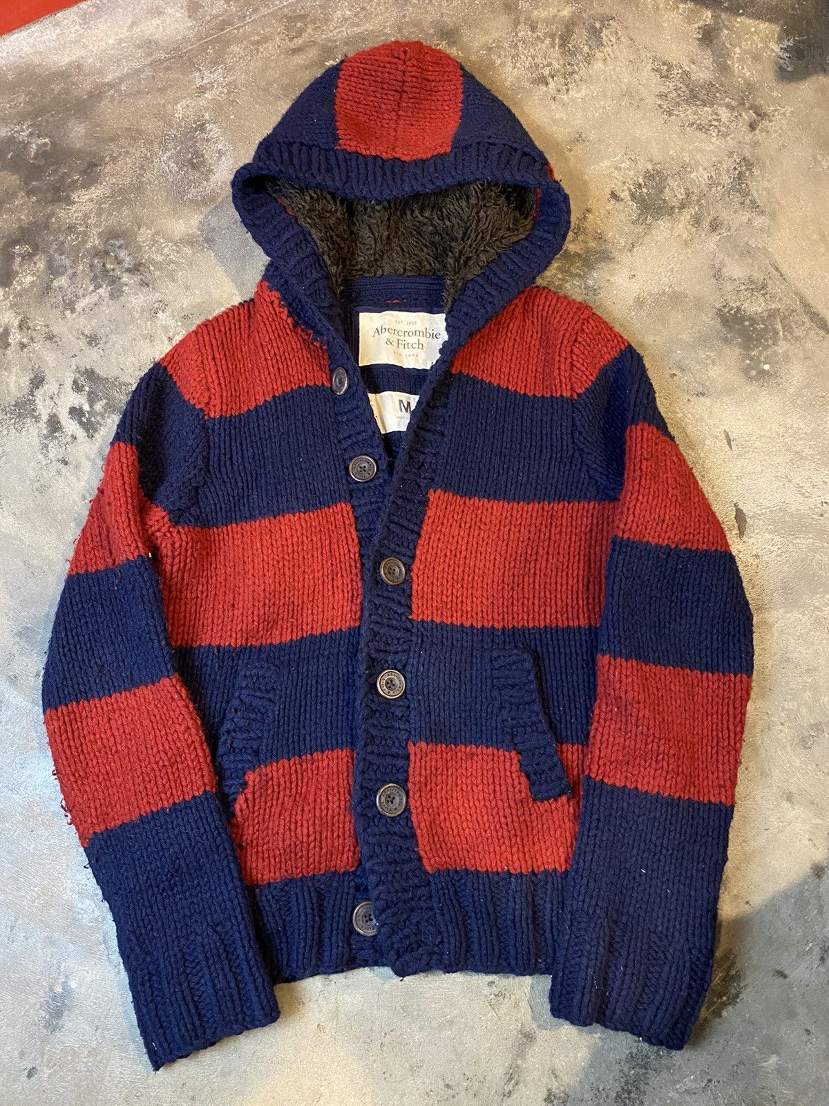 Beauty Beast × If Six Was Nine × Japanese Brand knitwear stripe red blue kurt style abercrom Size US L / EU 52-54 / 3 - 1 Thumbnail