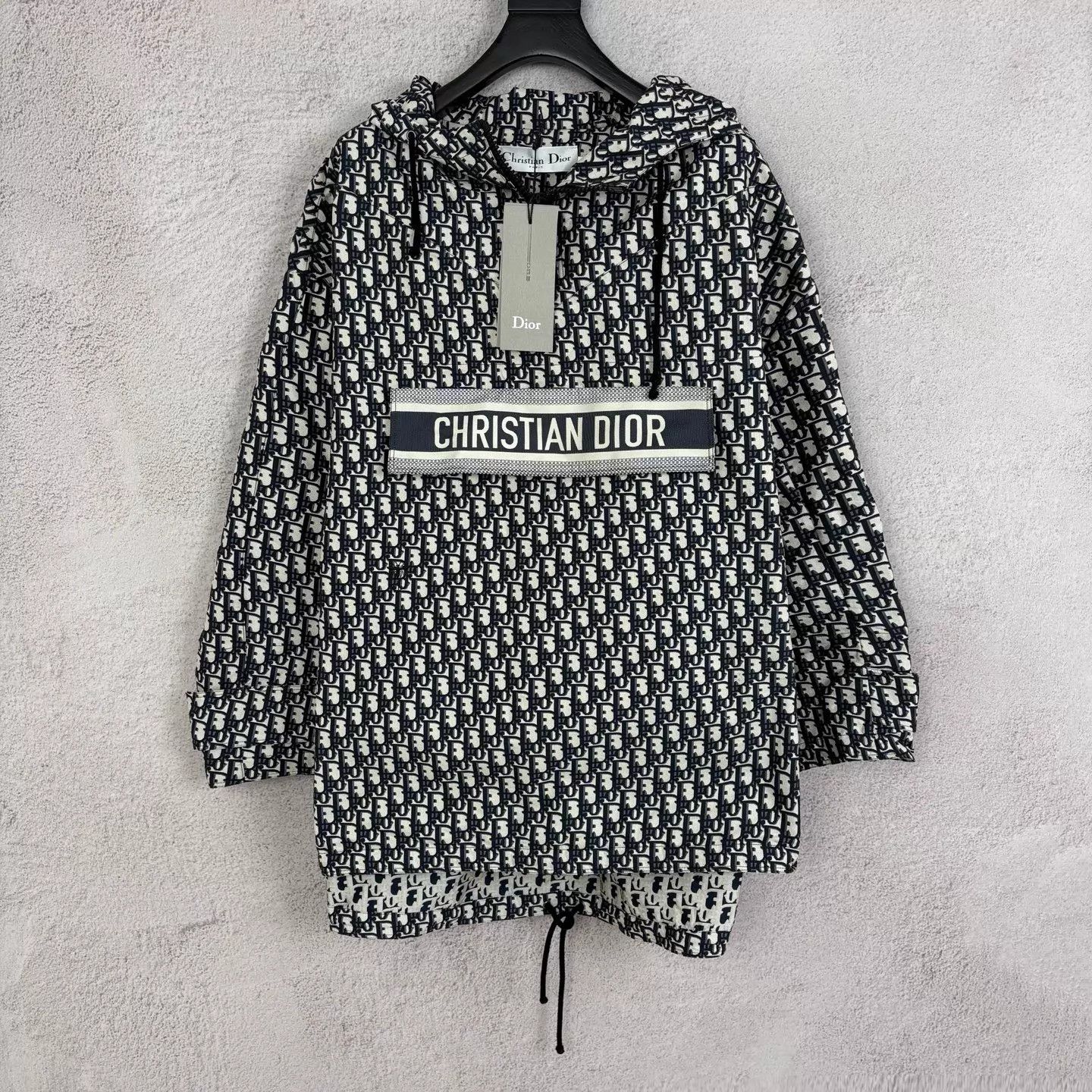 Dior Dior Black Classic Print Hooded Jacket S Size S / US 4 / IT 40 - 1 Thumbnail