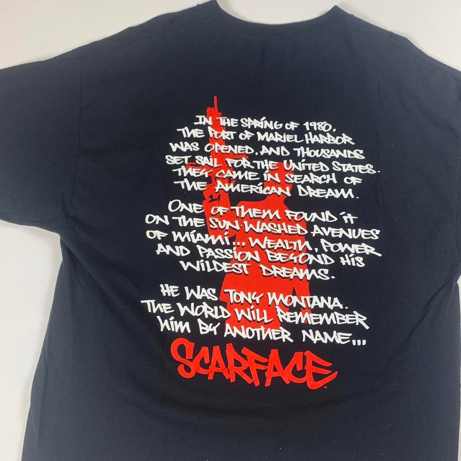 Vintage Vintage Scarface The American Dream shirt Size US XL / EU 56 / 4 - 3 Thumbnail