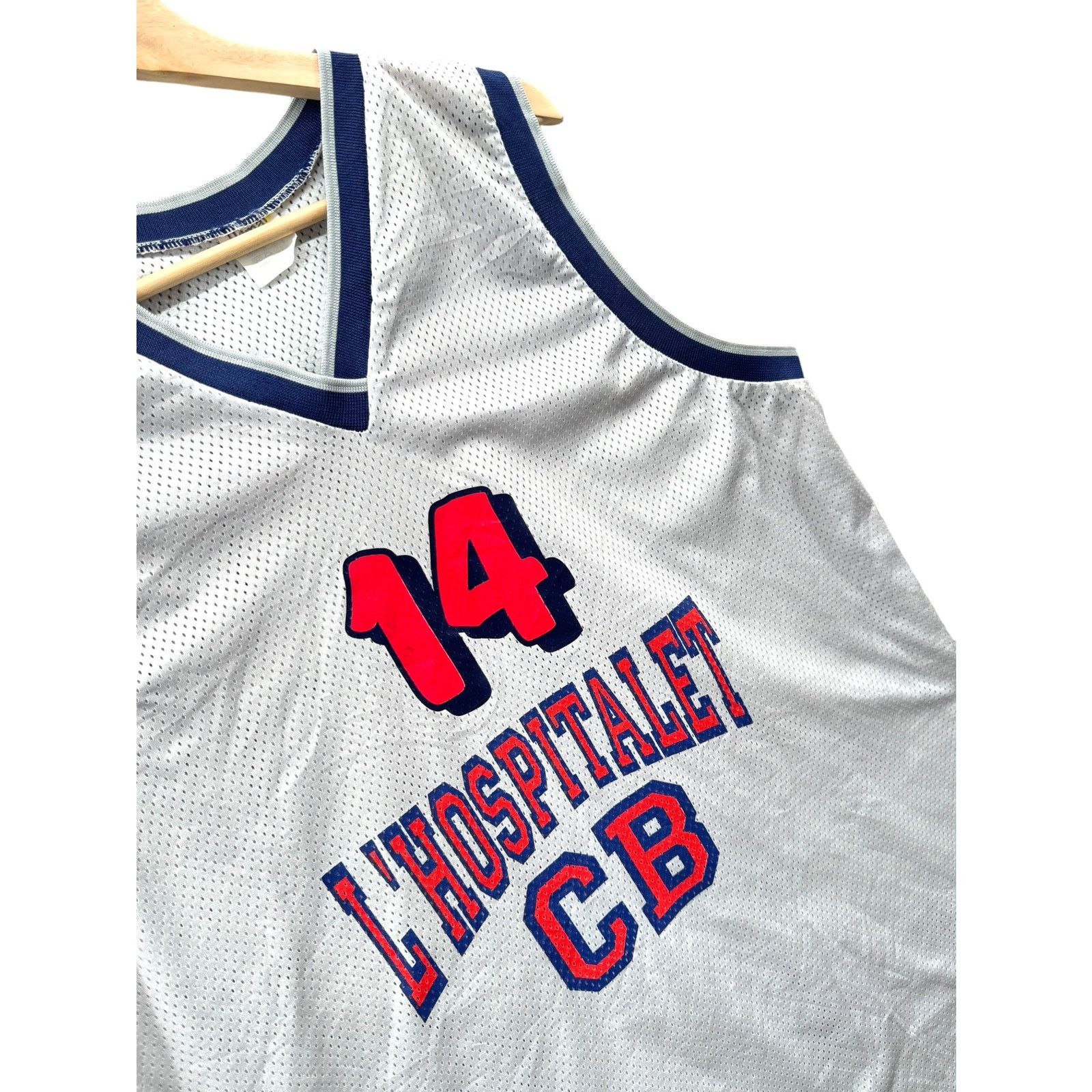 Vintage 1990's Bemar CB L'Hospitalet Basketball Mesh Jersey Size US XXL / EU 58 / 5 - 4 Thumbnail