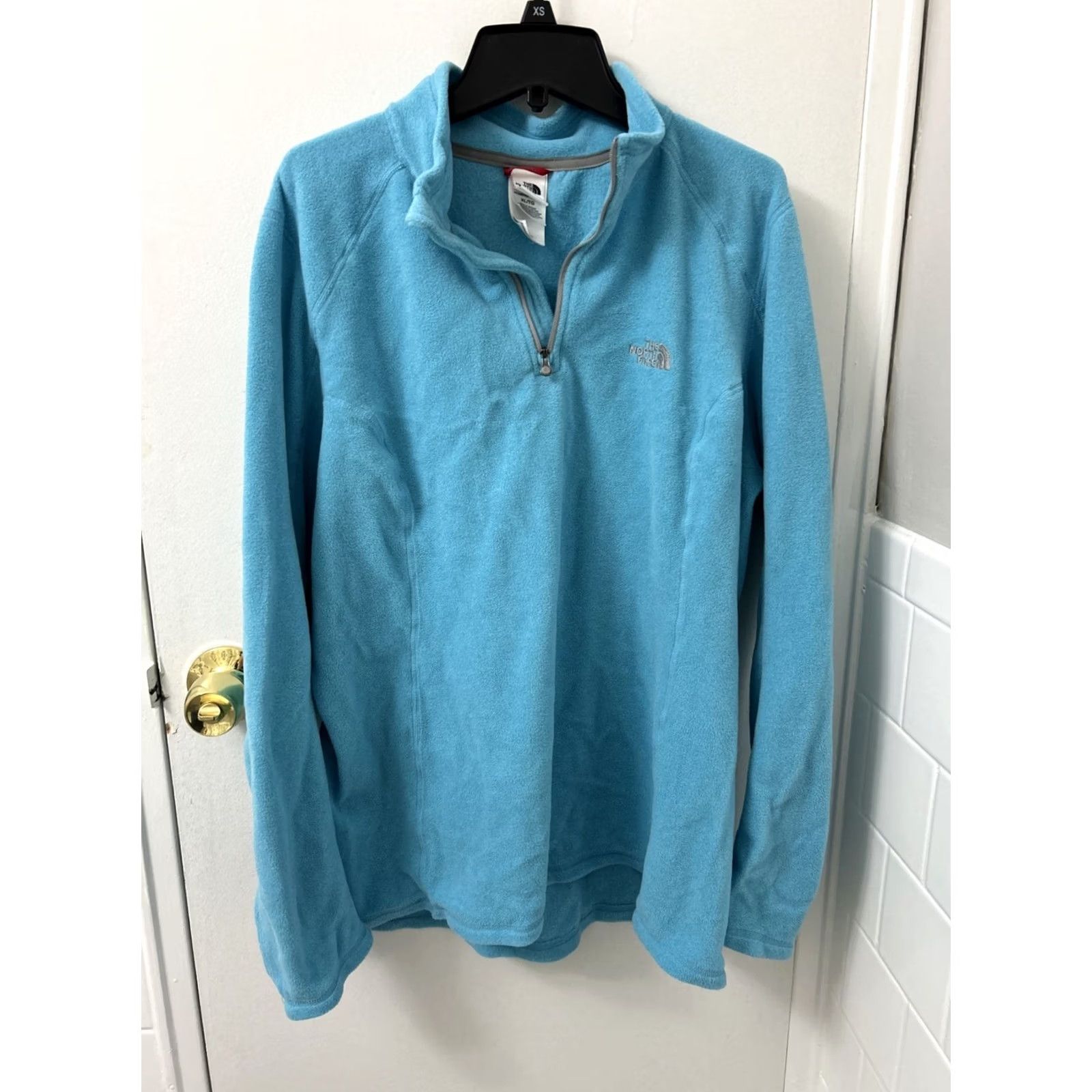 The North Face The North Face Polartec 1/4 Zip Women XL Blue Pullover Sweatshirt Sweater Size XL / US 12-14 / IT 48-50 - 2 Thumbnail