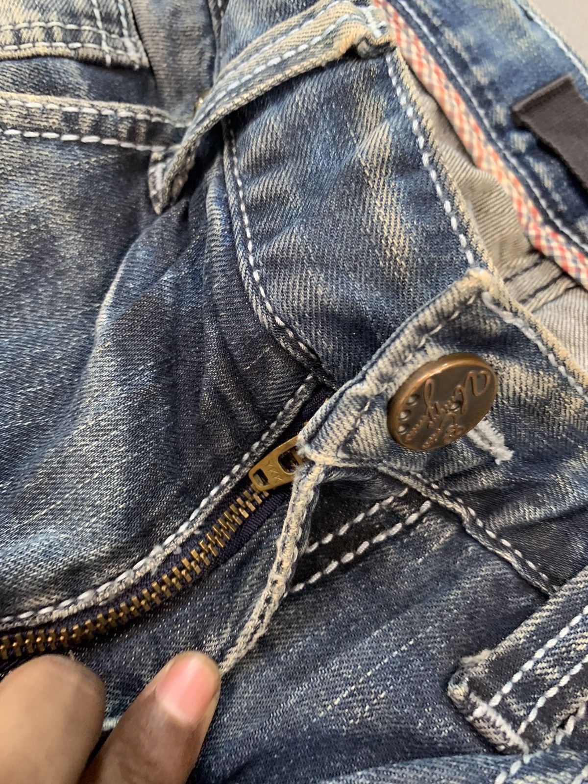 Japanese Brand Vintage Evisu inspired denim Size US 30 / EU 46 - 8 Thumbnail