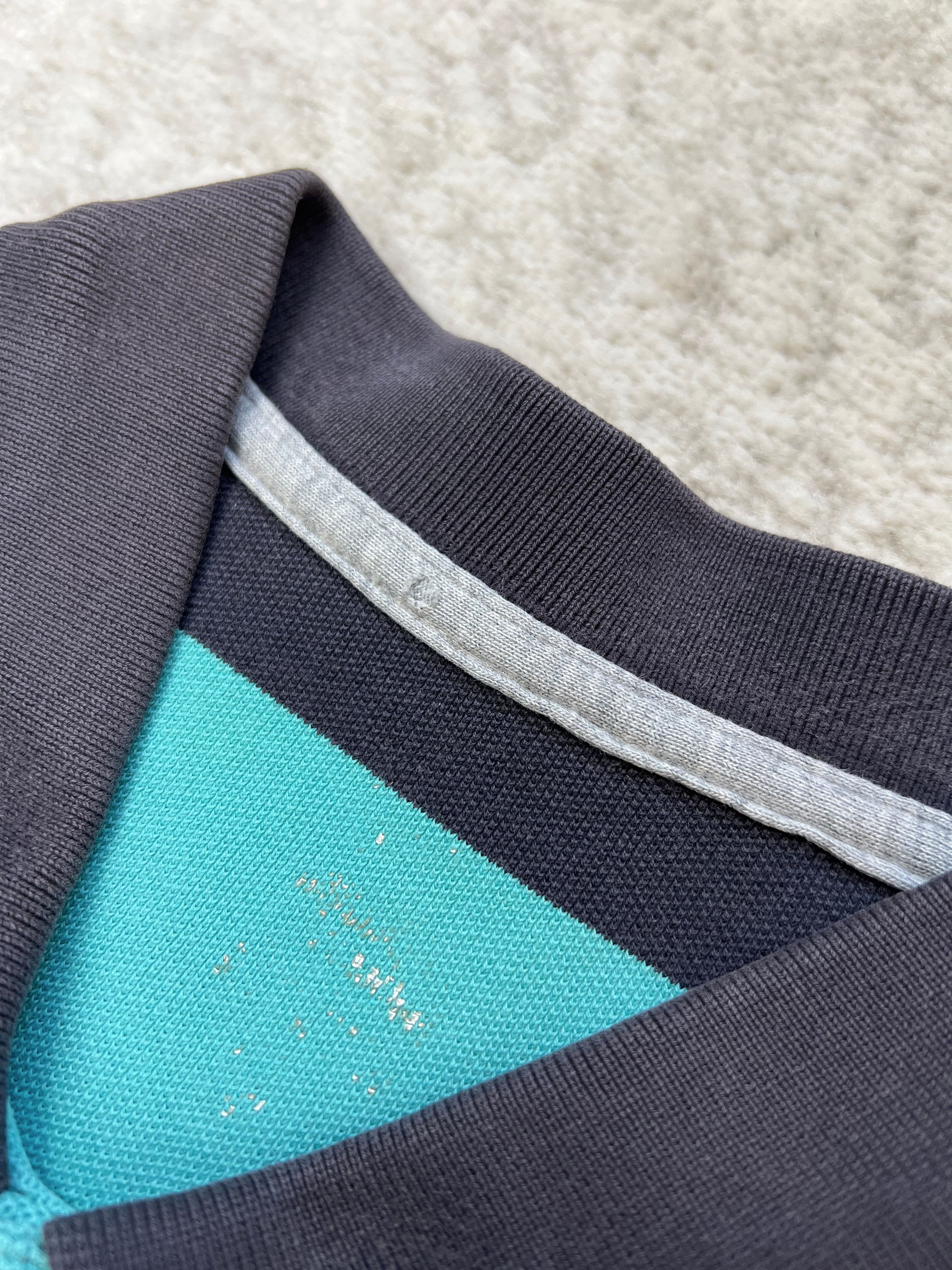 Nike Nike Striped Polo Shirt Teal Navy S/XS Size US S / EU 44-46 / 1 - 8 Thumbnail