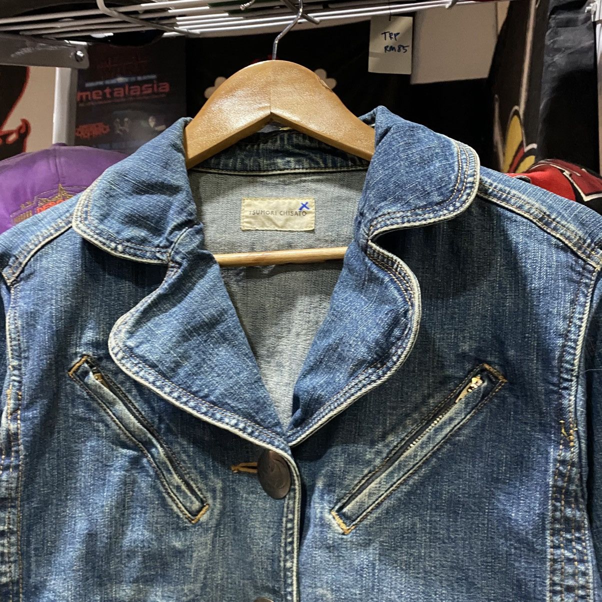 Tsumori Chisato Issey Miyake Tsumori Chisato Batman Open Collar Denim Bomber Size US S / EU 44-46 / 1 - 9 Thumbnail