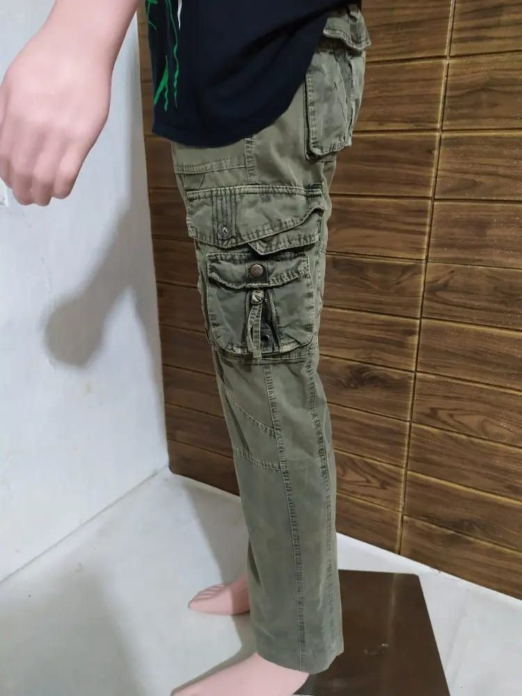 Other Bapai Cargo Tactical Multi pocket Olive Colour Pants Size US 29 - 14 Thumbnail