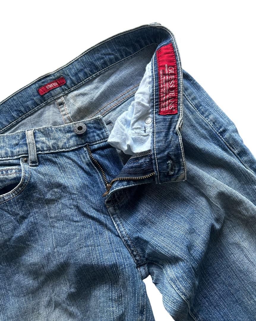 Georges Marciano × Guess × Vintage Vintage Flared Guess Jeans Stretch Size 28" / US 6 / IT 42 - 6 Thumbnail