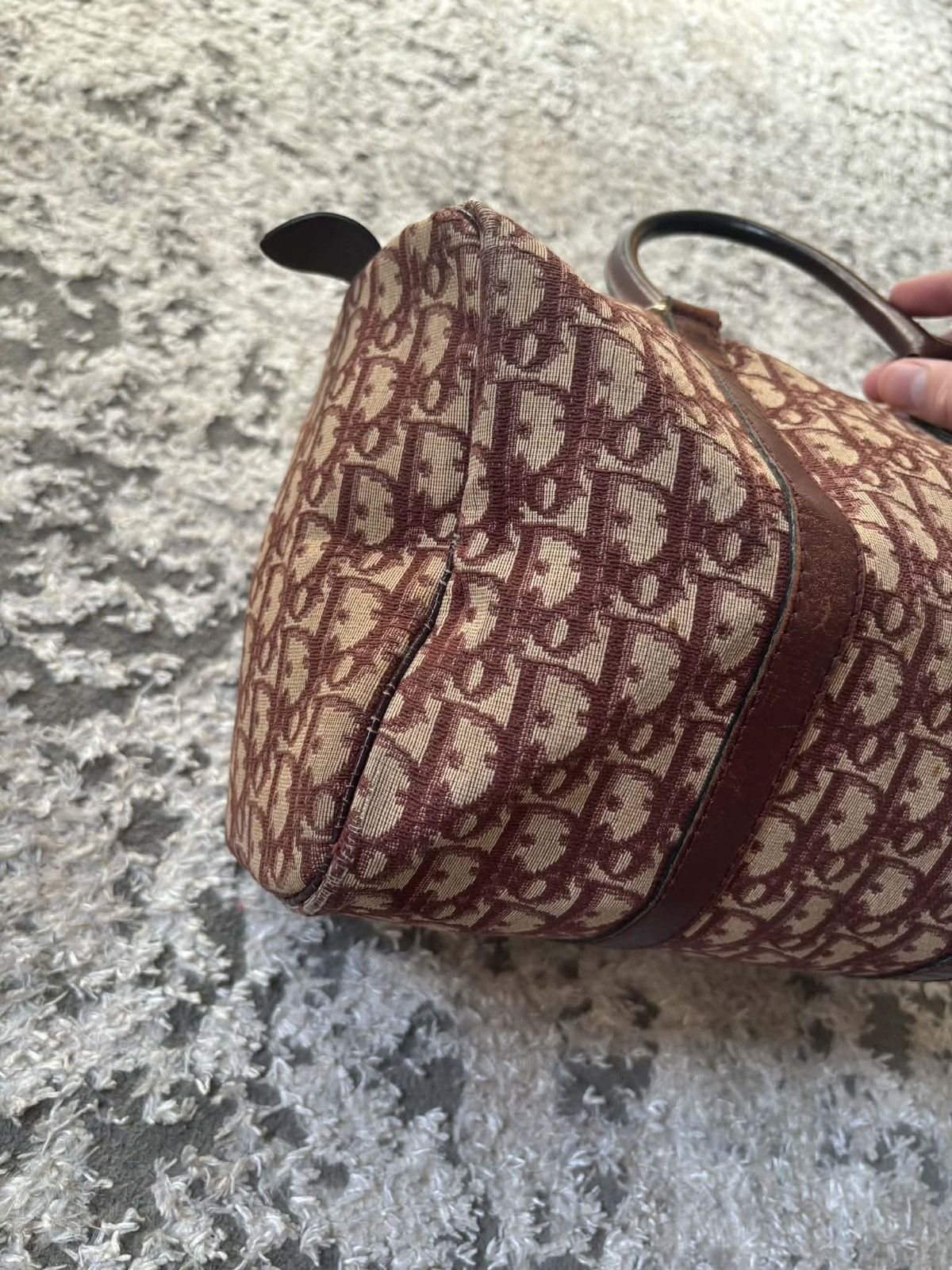 Dior Dior red cherry monogram vintage boston bag 30 Size ONE SIZE - 4 Thumbnail