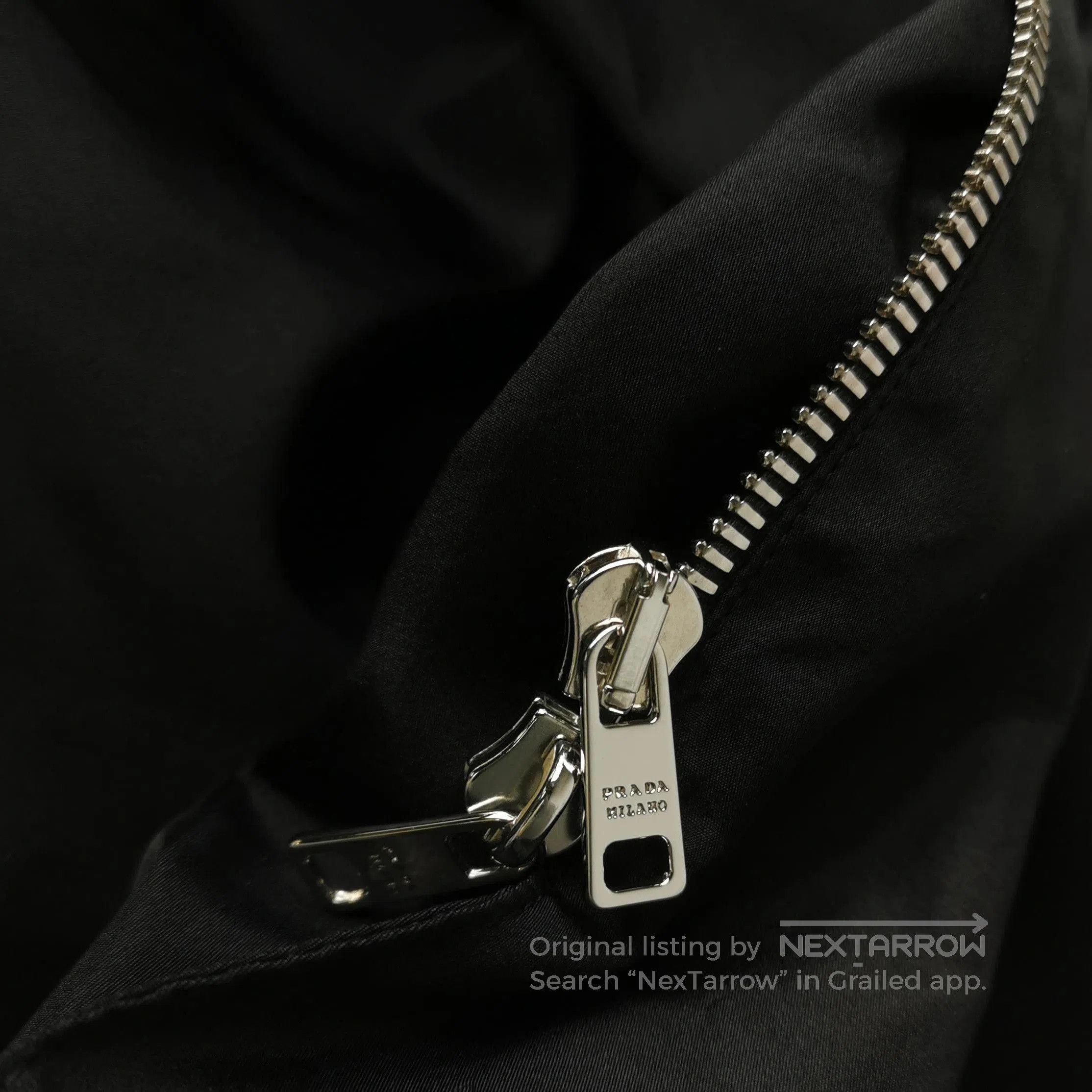 Prada Prada Black Silk Zip Dress for Women . Size S / US 4 / IT 40 - 3 Thumbnail