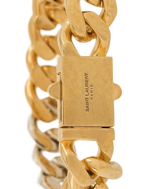 Saint Laurent Paris o1b1hav110924 Size: OS / Two Tone Chain Bracelet in Golden Size ONE SIZE - 2 Thumbnail