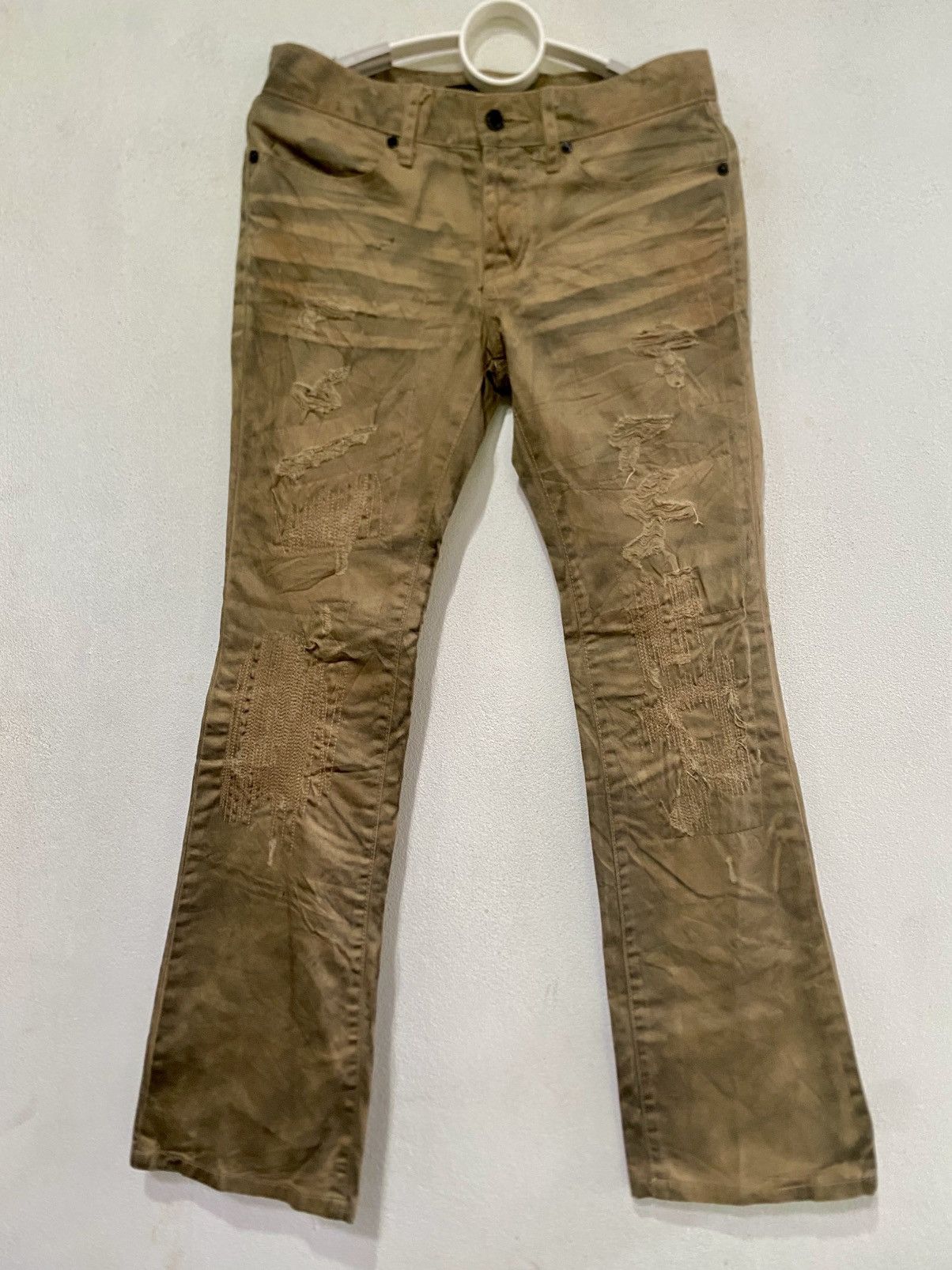 Japanese Brand Japanes Barand Fuga Distress Denim Jeans Size US 30 / EU 46 - 1 Thumbnail