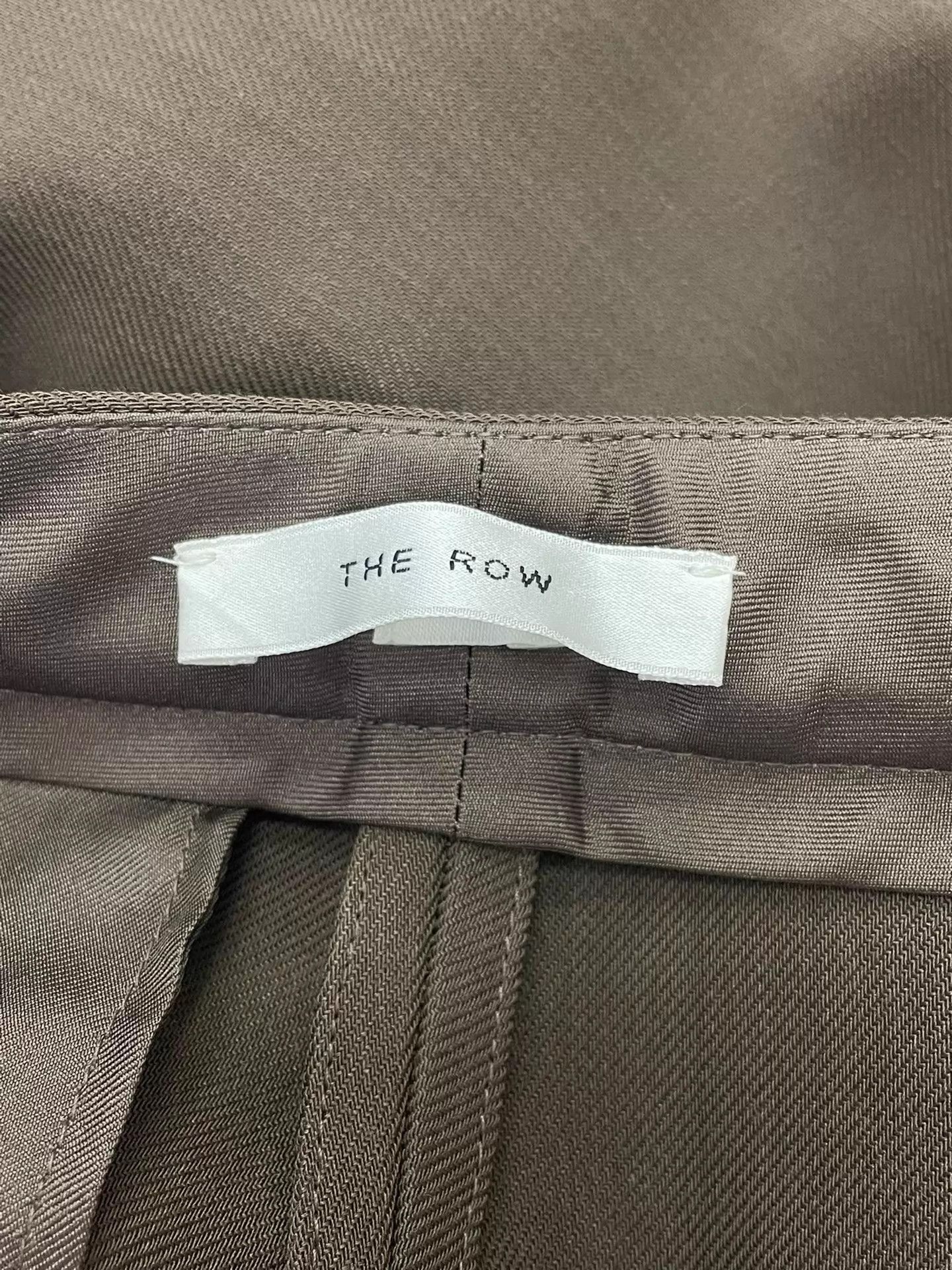 The Row The Row Brown Straight Trousers Silk & Wool 2 Size 26" / US 2 / IT 38 - 3 Thumbnail