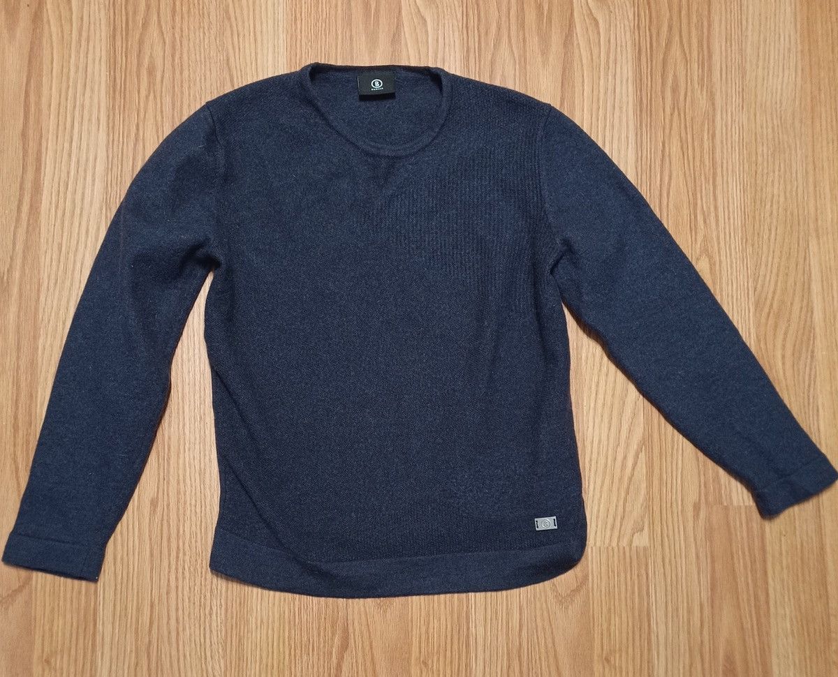 Bogner BOGNER Virgin Wool Blue Sweater Size M Size M / US 6-8 / IT 42-44 - 7 Thumbnail
