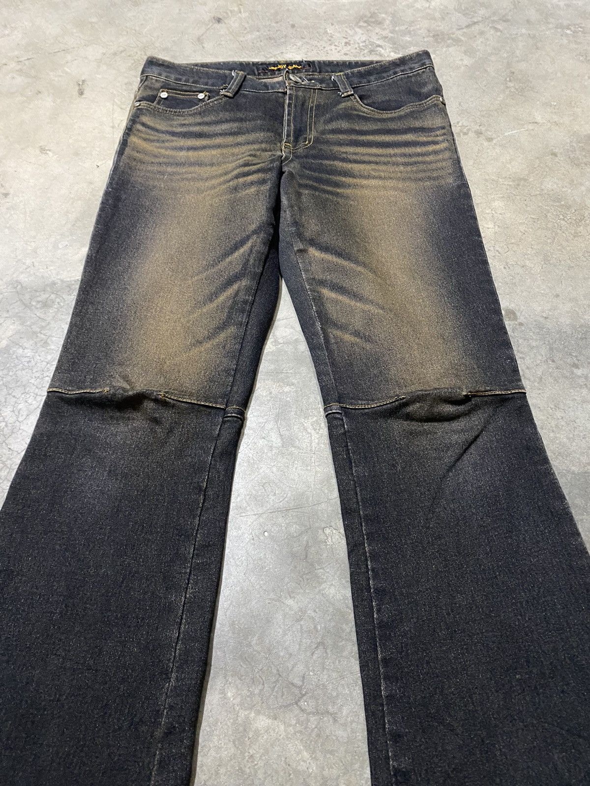 Hysteric Glamour × If Six Was Nine × Japanese Brand Flare Jeans Projoy Mud Rusty Stretch Denim Jeans p82 Size US 29 - 4 Thumbnail
