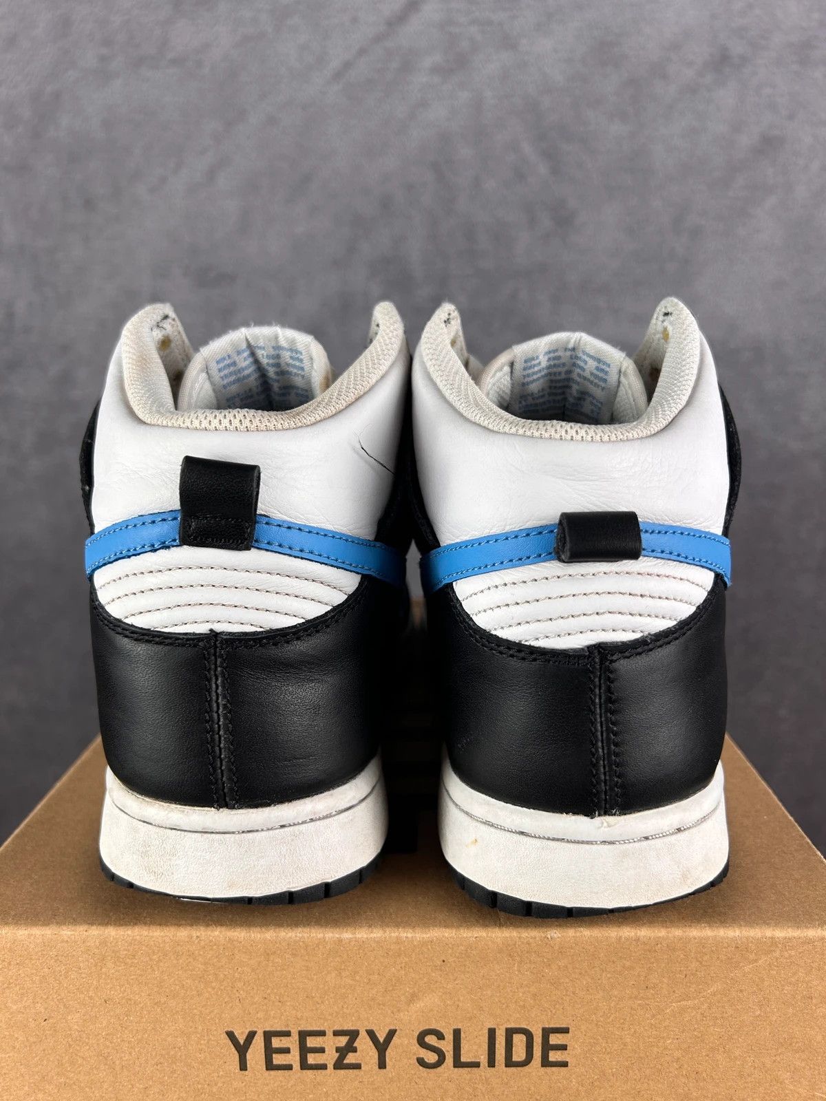 Nike Nike Dunk High Retro FLC Black University Blue White \ Size US 9 / EU 42 - 4 Thumbnail